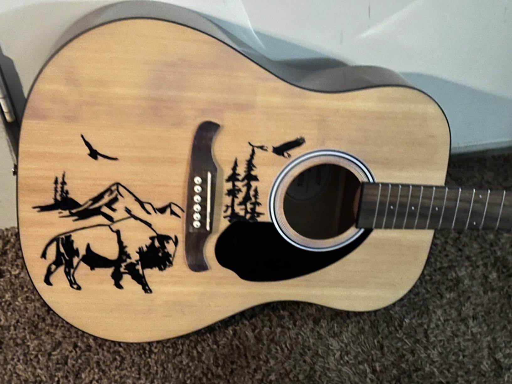 FA-125 Dreadnought Acoustic Guitar, with 2-Year Warranty, Black, with Gig Bag customer photo 1