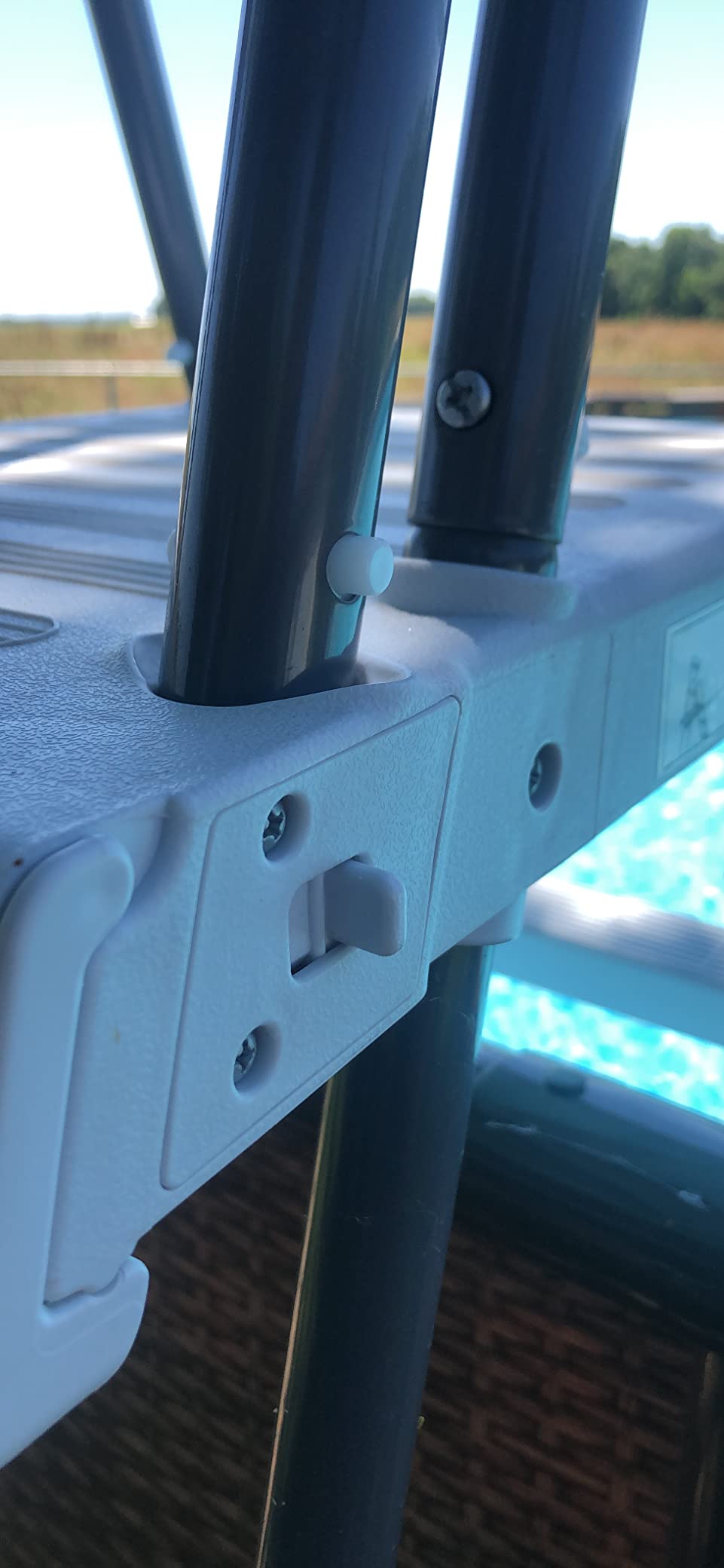 Intex 28077E Heavy Duty Deluxe Pool Ladder with Removable Steps for 52 Inch Depth Above Ground Pools customer photo 2
