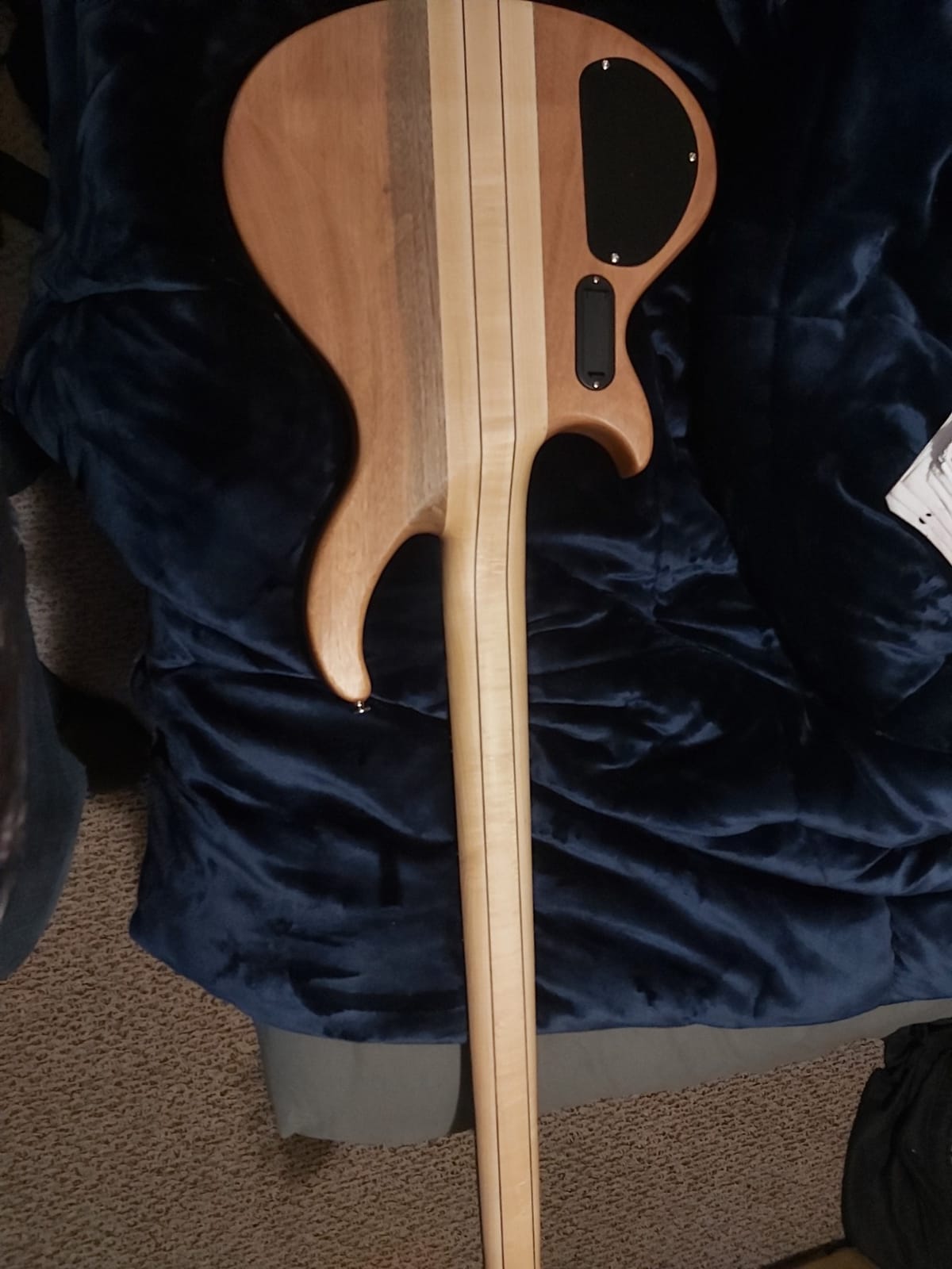 Fretless 5 String Electric Bass Guitar Millettia Laurentii+Okoume body customer photo 2