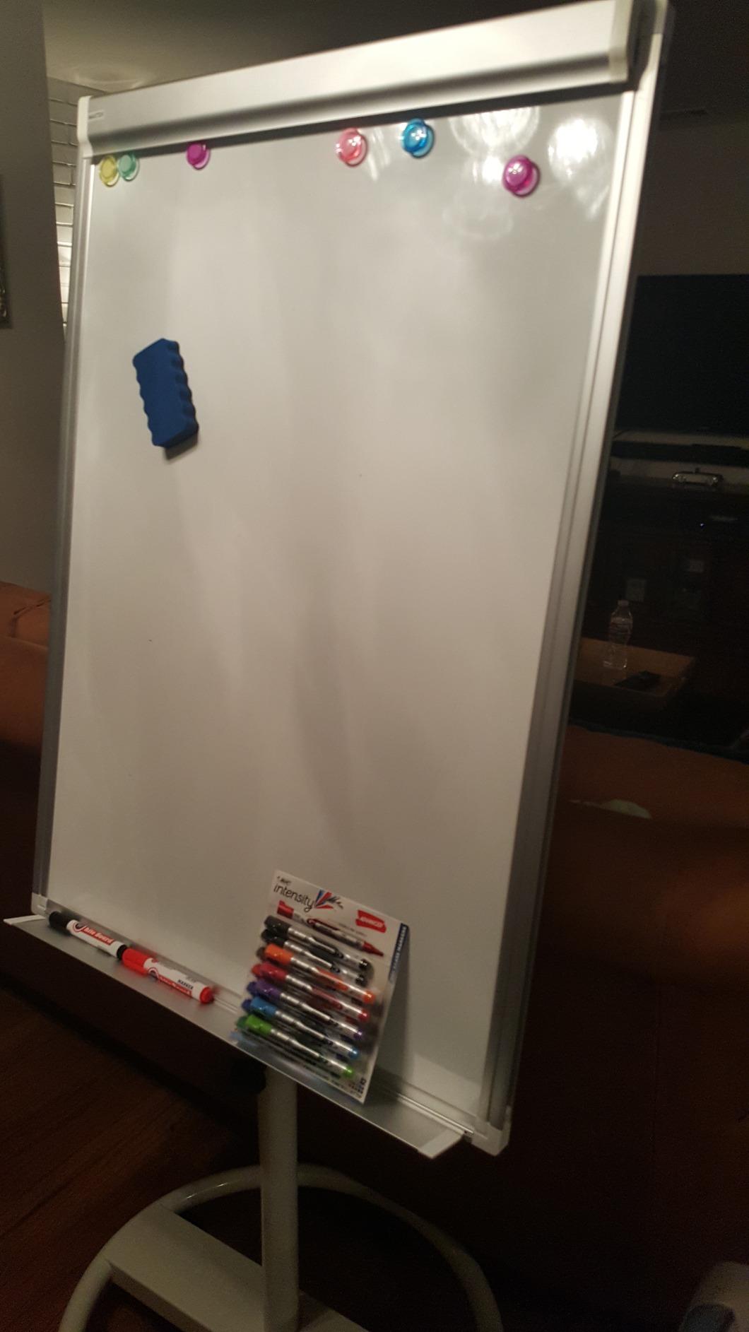 Maxtek Mobile Whiteboard 36 x 24 in, Magnetic Dry Erase Easel customer photo 1