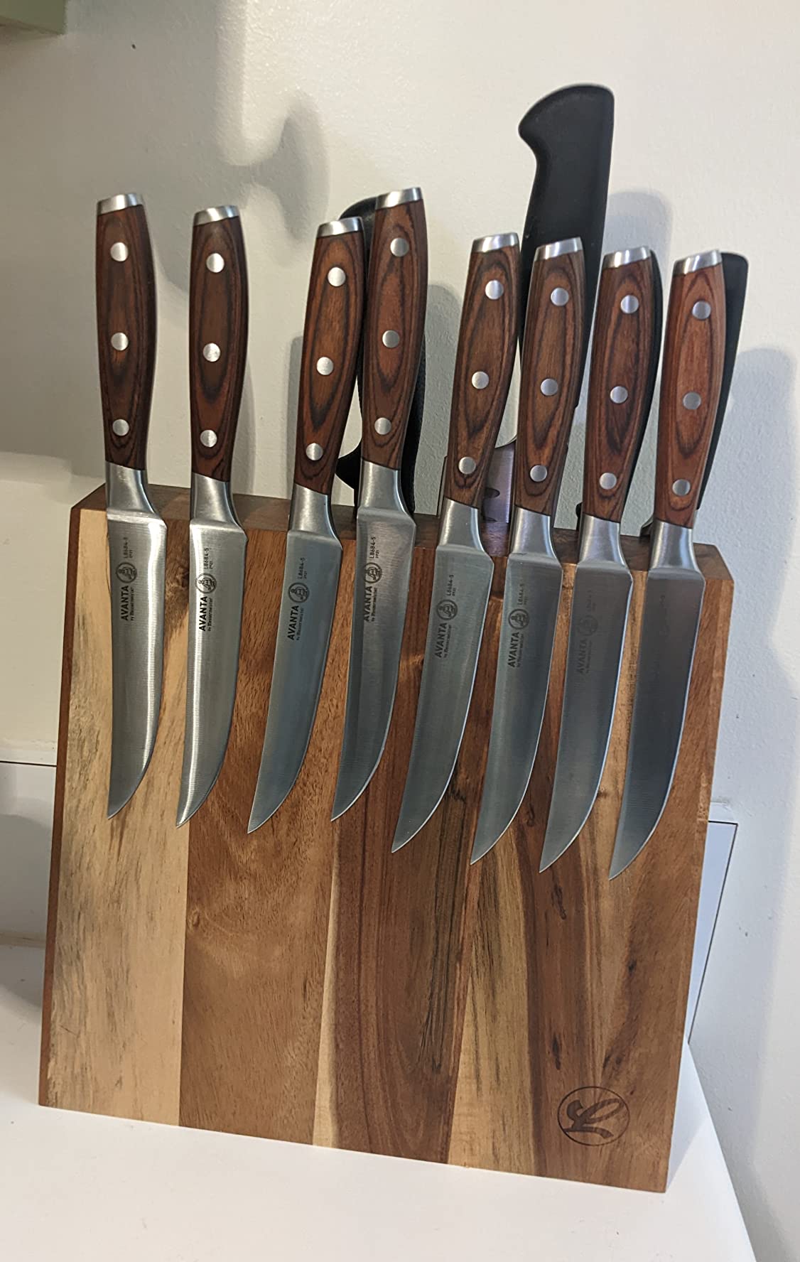 Messermeister Avanta Forged 5” Fine Edge Steak Knife Set - Pack of 2 - German X50 Stainless Steel - Rust Resistant & Easy to Maintain - 8 Steak Knives Total customer photo 2