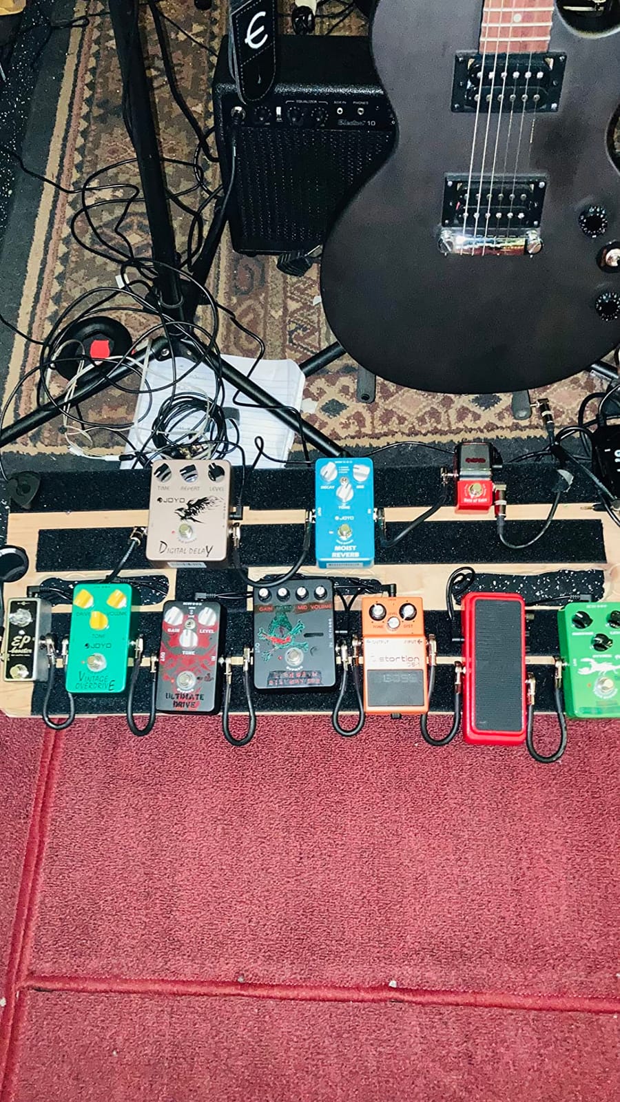 JOYO Digital Delay Guitar Pedal, Analog-Voiced with Special Filter Circuit, 25-600ms for Electric Guitar & Bass, True Bypass (JF-08) customer photo 2