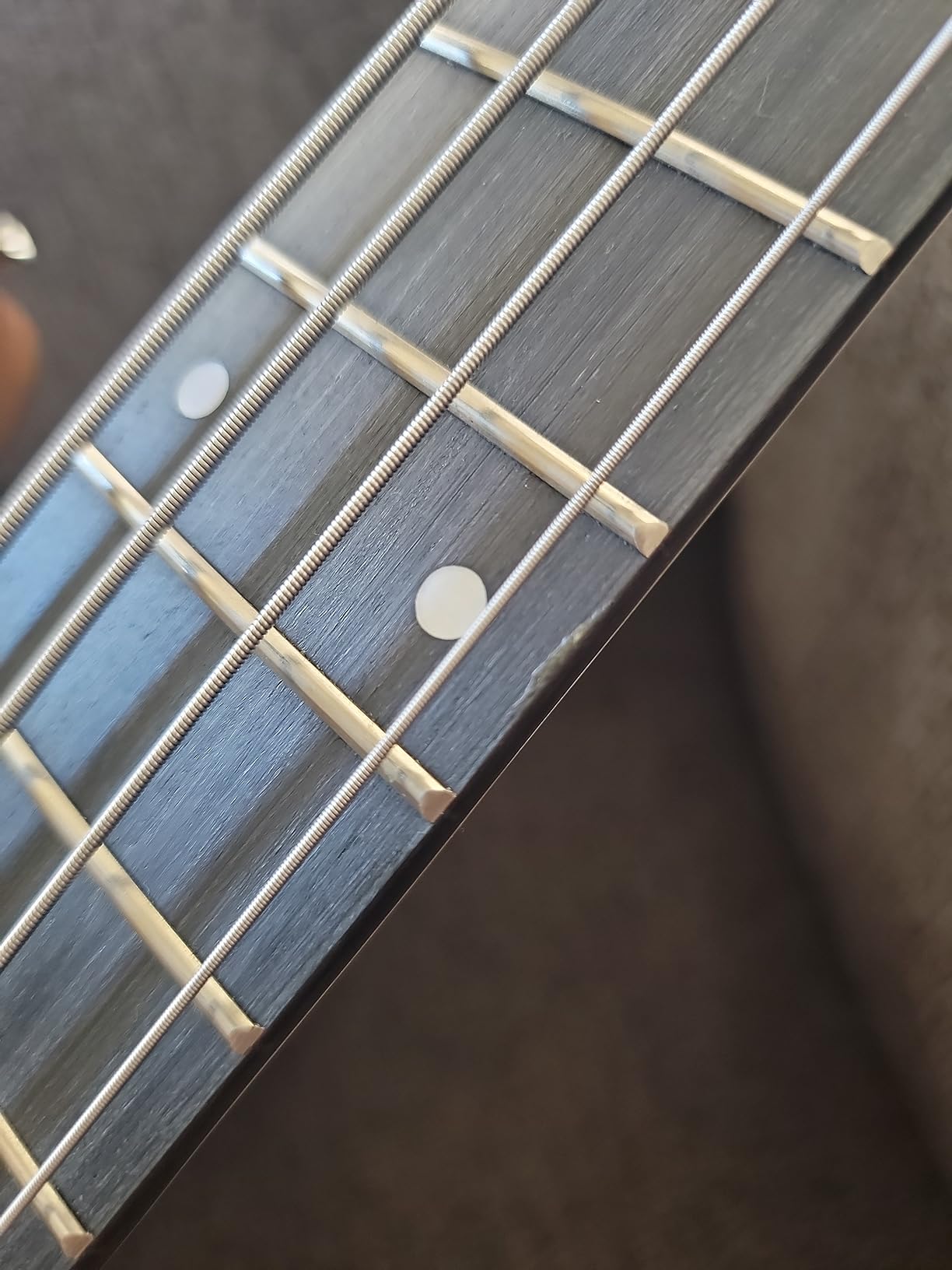 GLARRY Electric Bass Guitar Full Size 4 String Exquisite Stylish Bass with Power Line, Bag and Wrench Tool (Natural Wood) customer photo 2