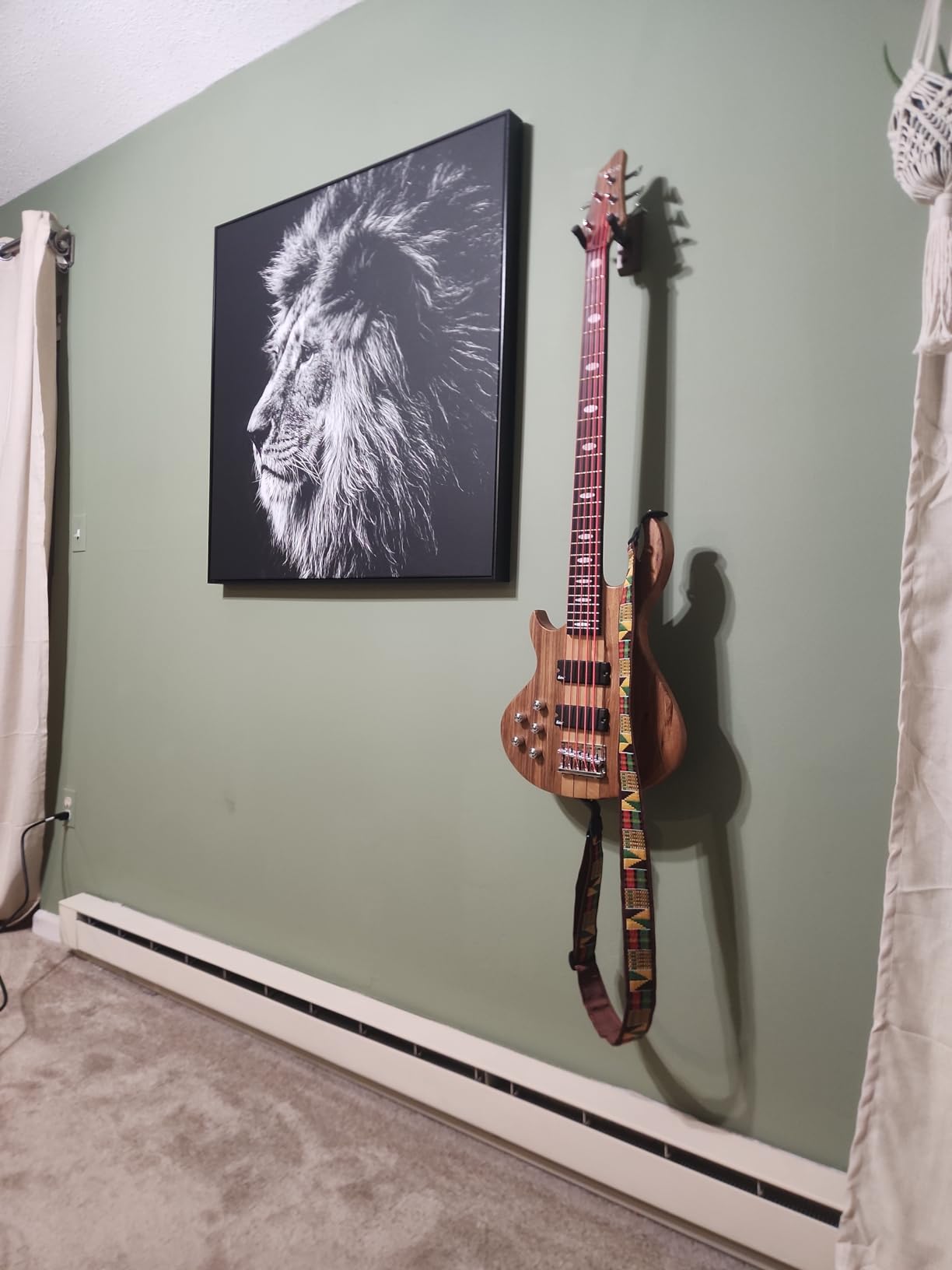 Left-handed 5 String Electric Bass Guitar Millettia Laurentii+Okoume body maple customer photo 1
