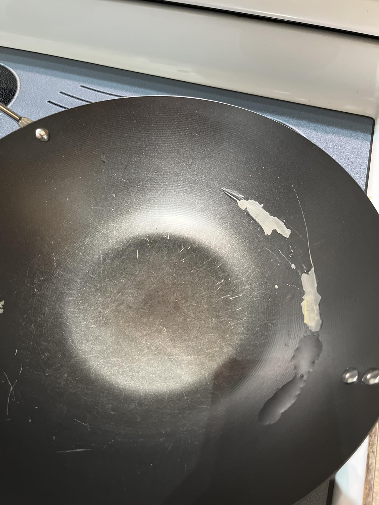 Kenmore Hammond 14-Inch Flat Bottom Carbon Steel Wok, Black, Durable Non-Stick Stir Fry Pan for Gas and Electric Stovetops customer photo 1