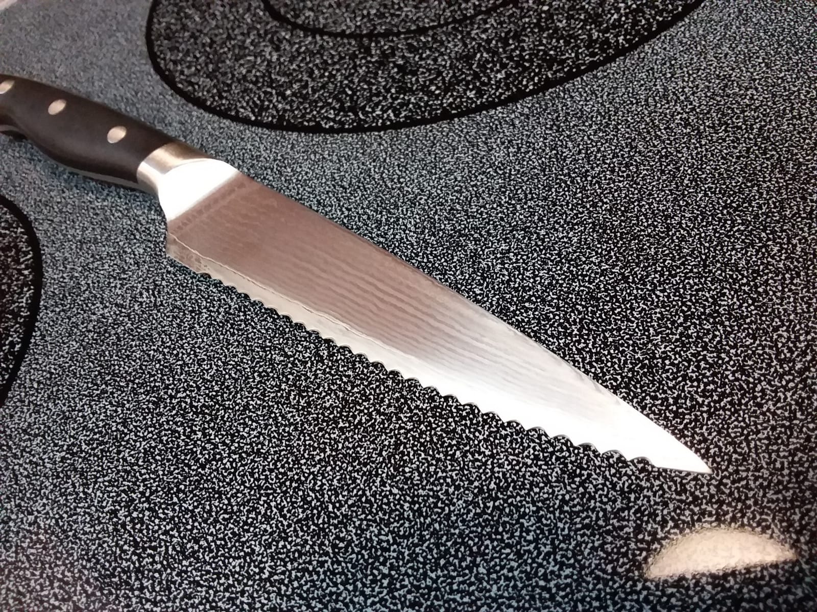 NANFANG BROTHERS 9-Piece VG10 Damascus Knife Set, ABS Handle customer photo 1
