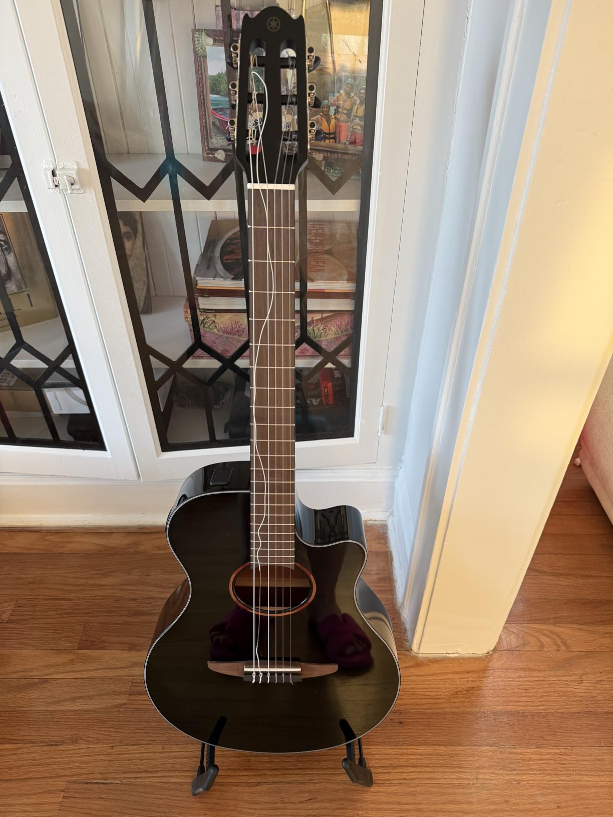 Yamaha NTX1 BS Cutaway Acoustic-Electric Nylon-String Classical Guitar, Brown Sunburst customer photo 2