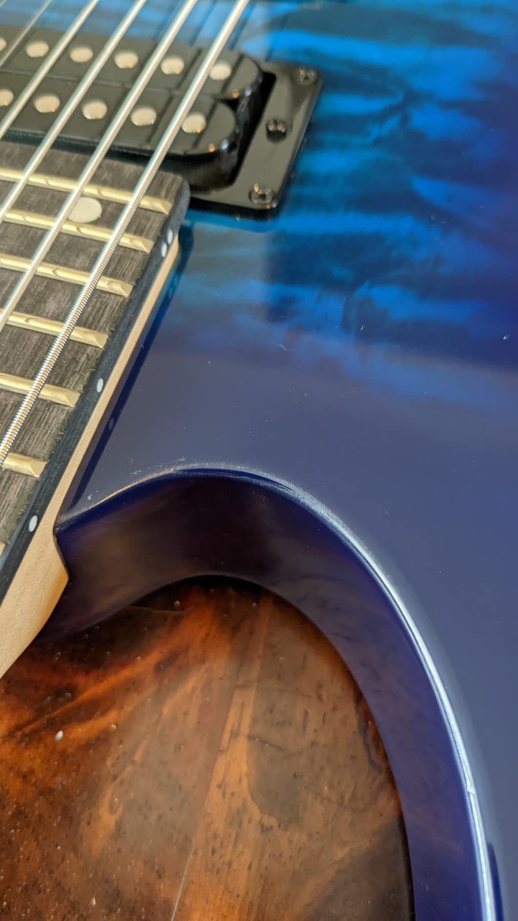 Ibanez Gio GRG7221QA Electric Guitar - Transparent Blue Burst customer photo 2