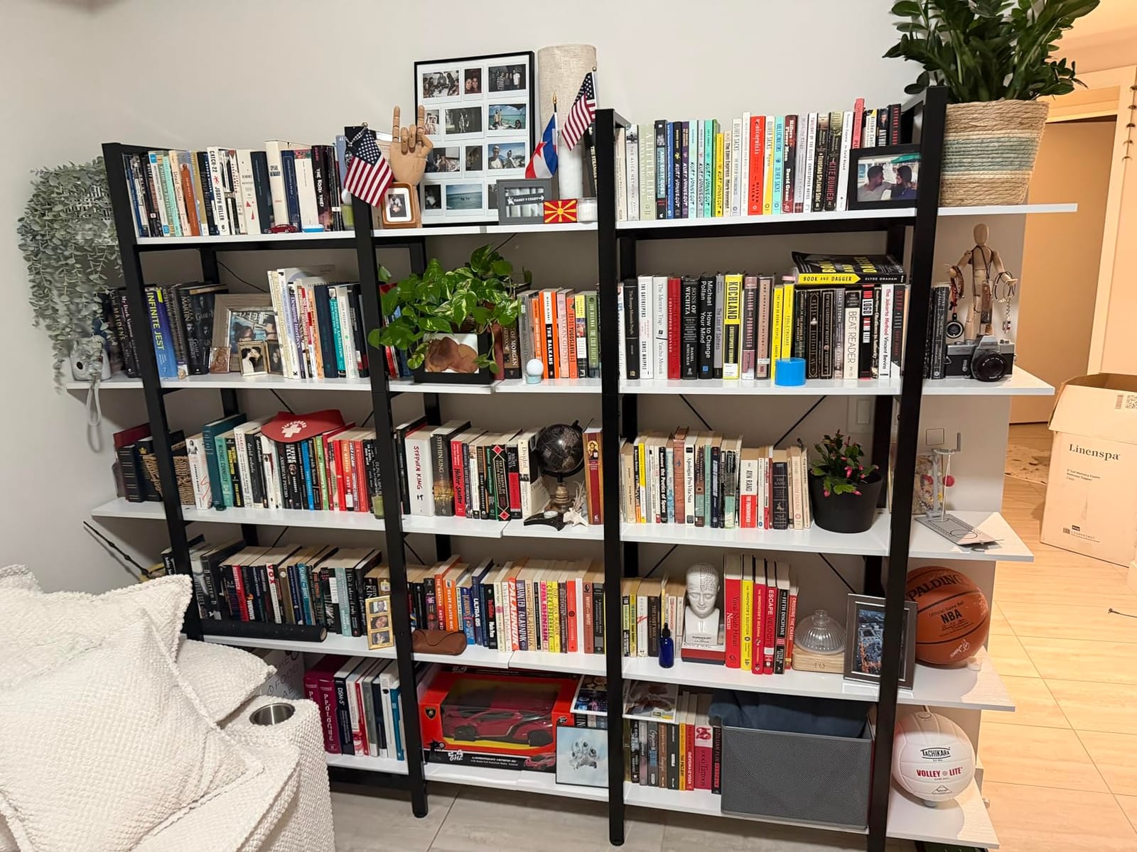 Tribesigns 5-Tier Bookshelf, Vintage Industrial Style Bookcase 72 H x 12 W x 47L Inches customer photo 1