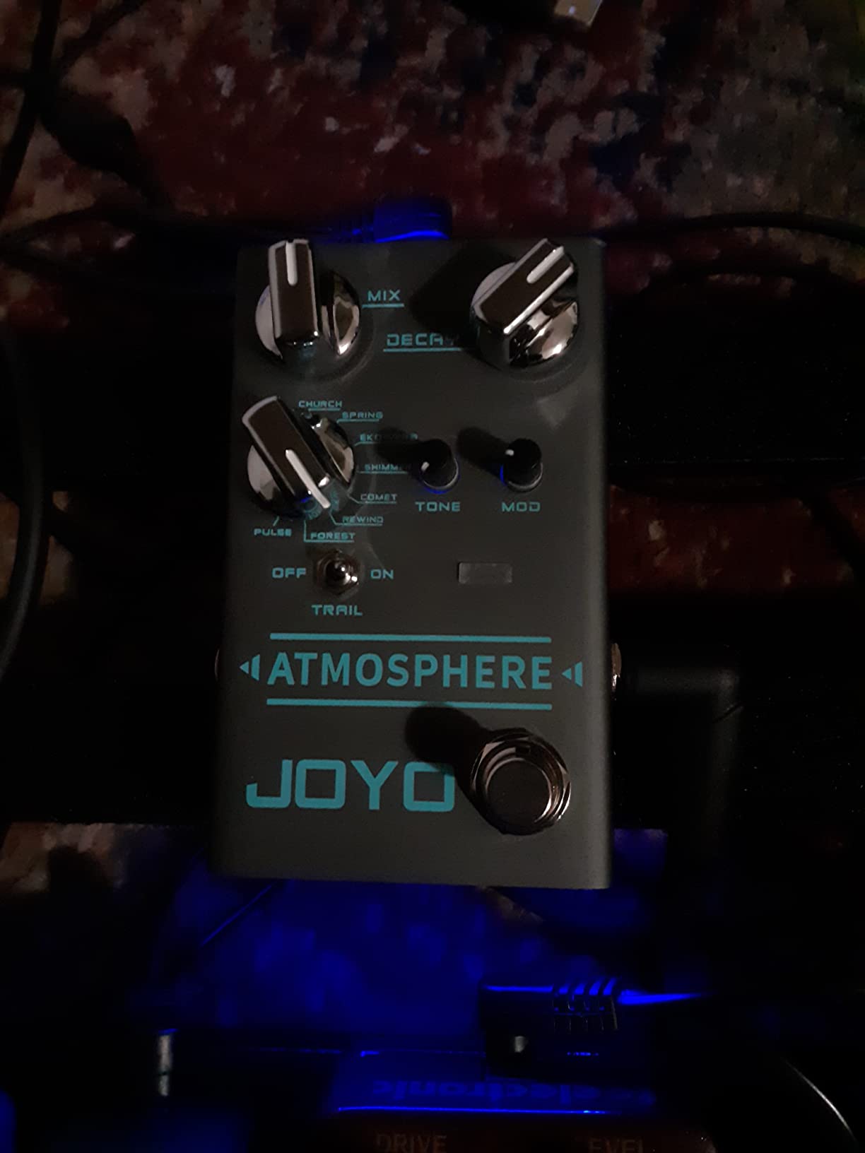 JOYO Digital Reverb Guitar Pedal, 9 Modes (Spring/Church/Plate/Shimmer & More) with MOD Control & Trail Function, Bypass (Atmosphere R-14) customer photo 2