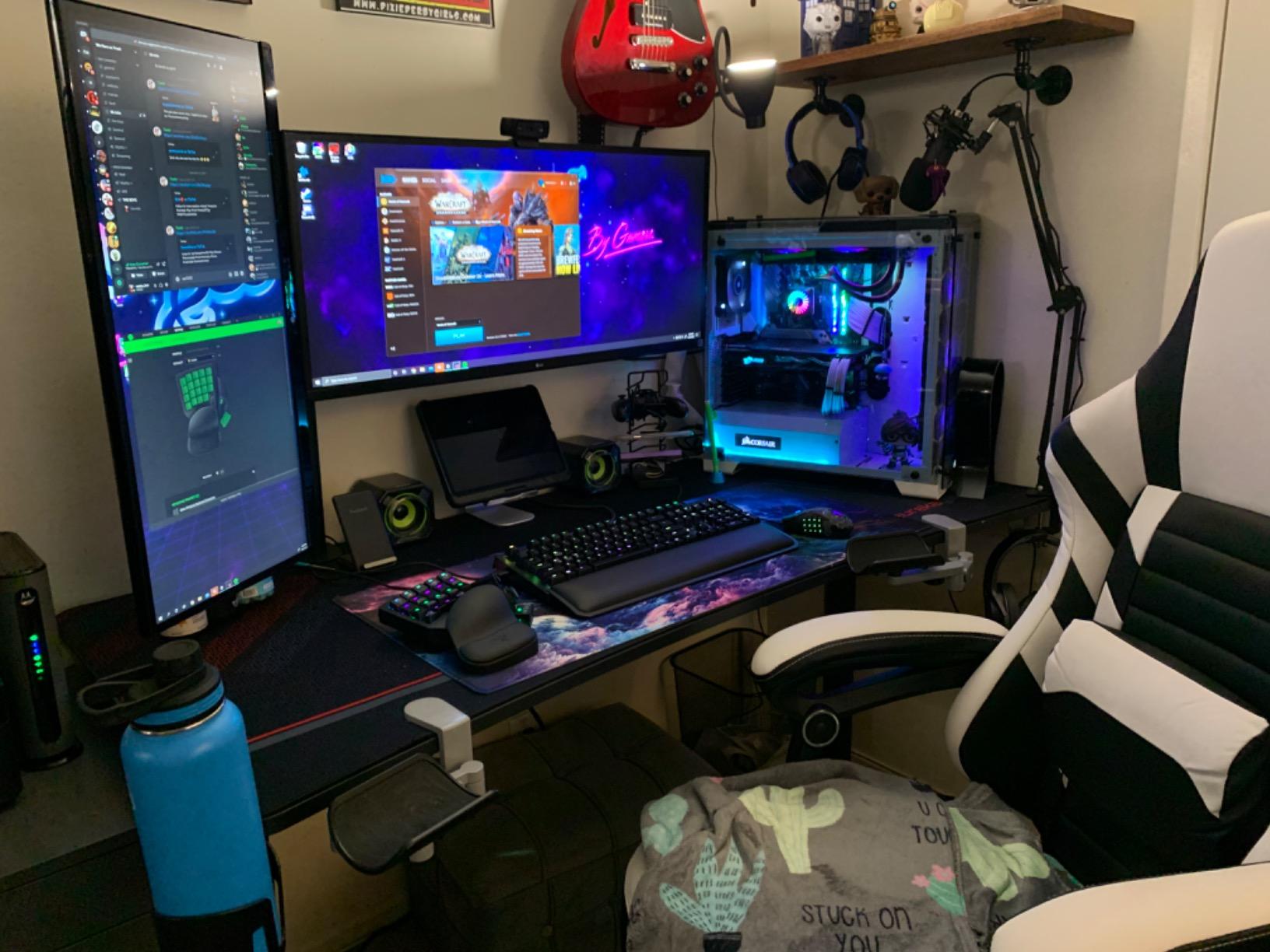 EUREKA ERGONOMIC Gaming Desk, 60 Inch Computer Desk with Full Mouse Pad customer photo 2