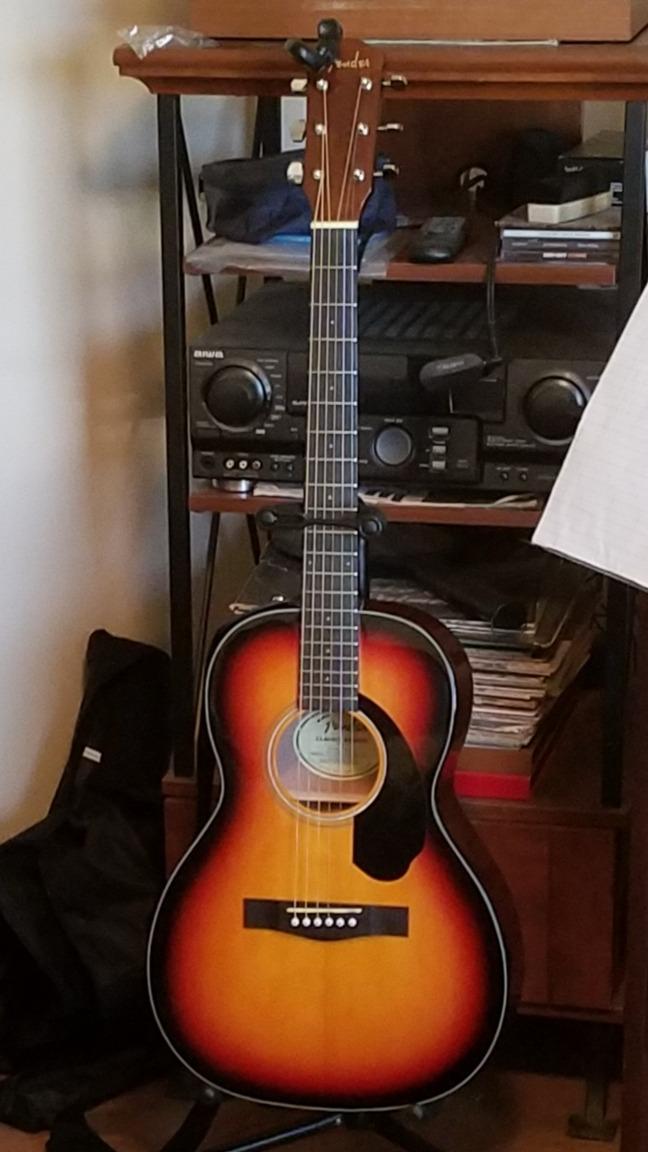 Fender CP-60S Solid Top Parlor Size Acoustic Guitar - Sunburst Bundle with Gig Bag, Tuner, Strap, Strings, Picks, and Austin Bazaar Instructional DVD customer photo 1