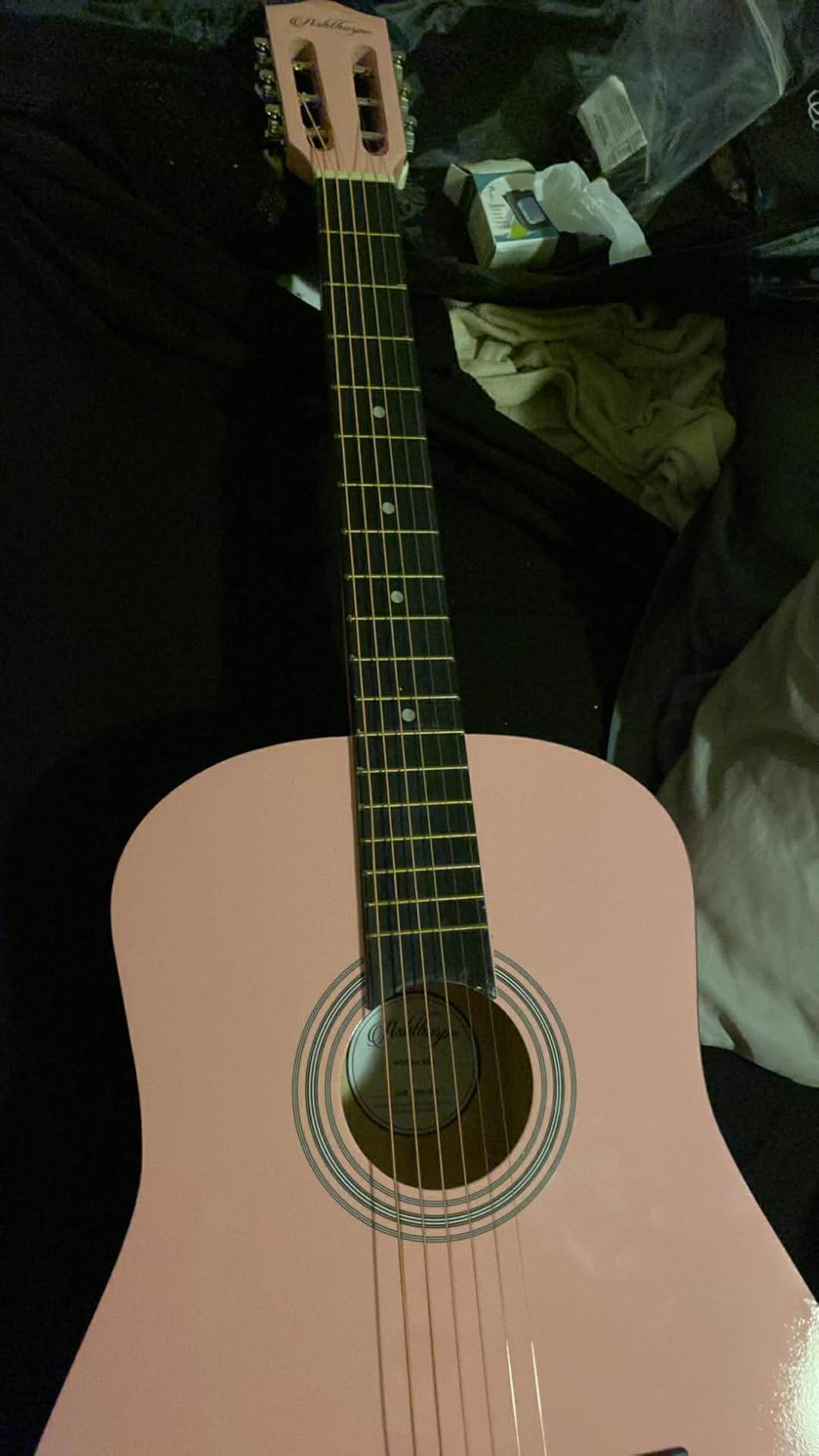 Ashthorpe 38-inch Beginner Acoustic Guitar (Blue), Starter Kit with Gig Bag, Extra Strings, Strap, Picks, and Lessons customer photo 2