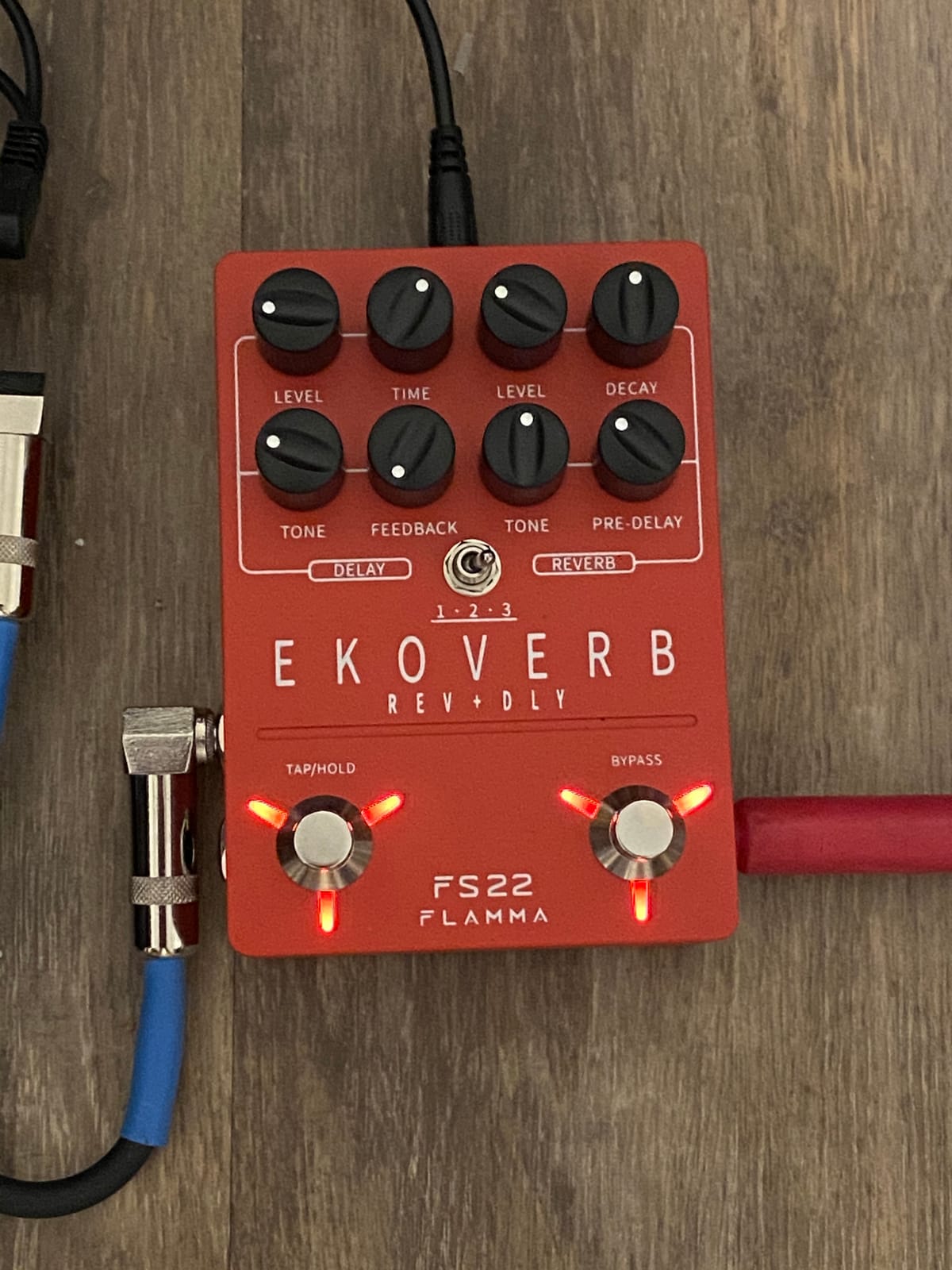 FLAMMA FS22 Stereo Delay & Reverb Combo Effects Pedal Ambient Guitar Pedal with 3 Pairs Combo Effects Reverse Delay Shimmer Reverb Tap Tempo Freeze Trail On Function customer photo 1