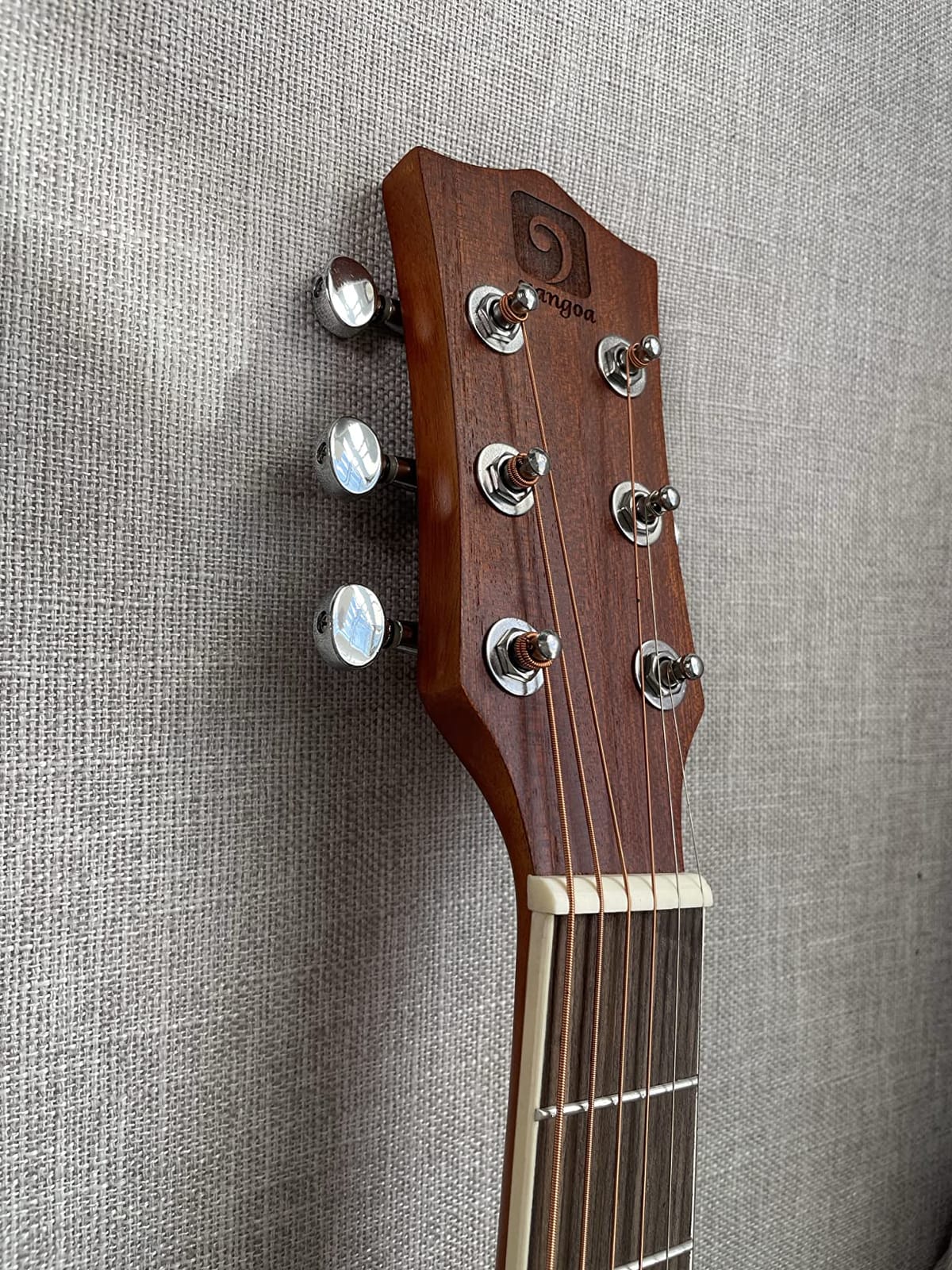 Vangoa 3/4 Electric Acoustic Guitar Spruce Top Kit for Beginner, 4-Band EQ customer photo 1