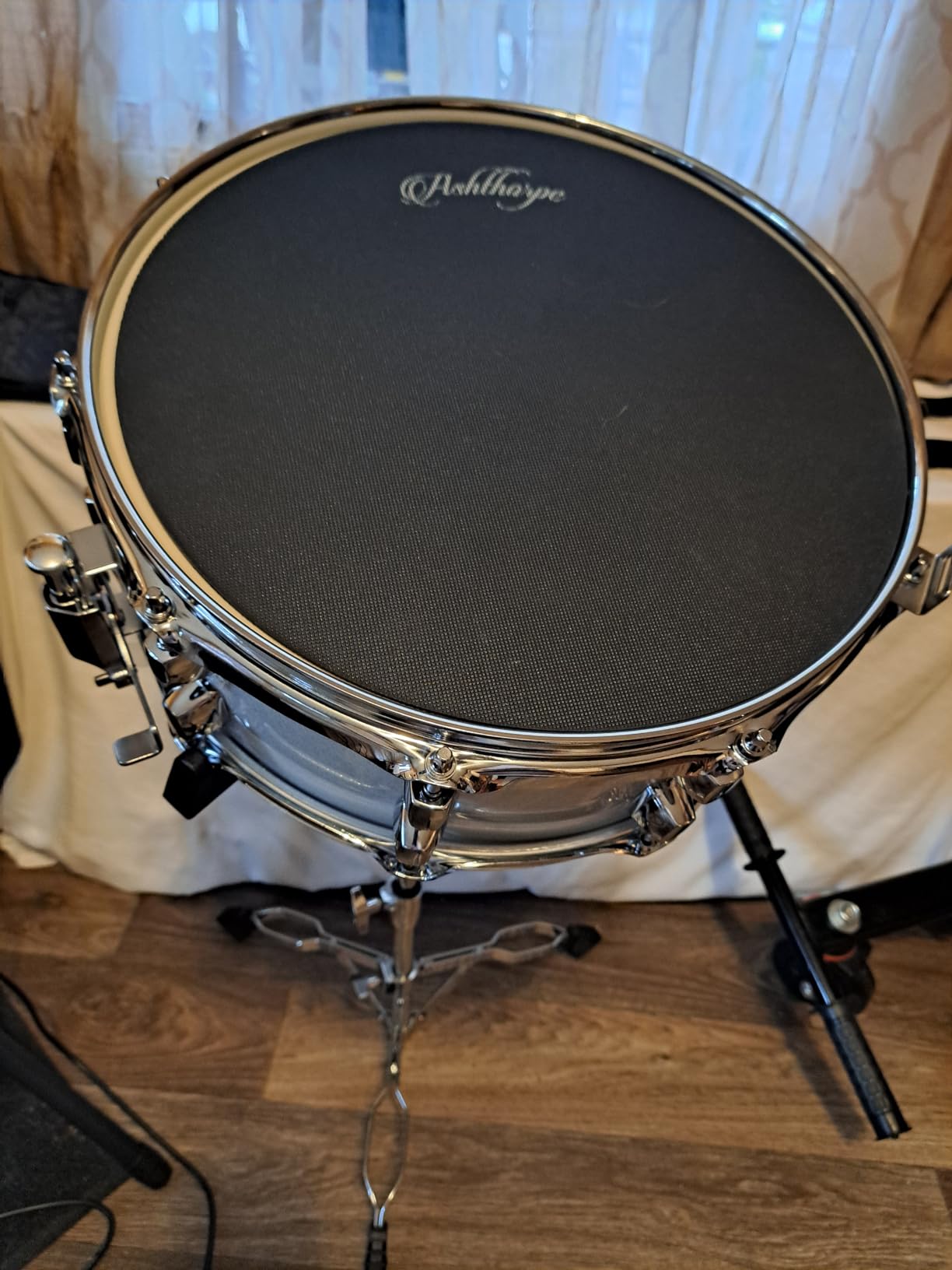 Ashthorpe Snare Drum Set with Remo Head (Red) - Student Beginner Kit with Stand, Padded Gig Bag, Practice Pad, Neck Strap, and Sticks customer photo 2