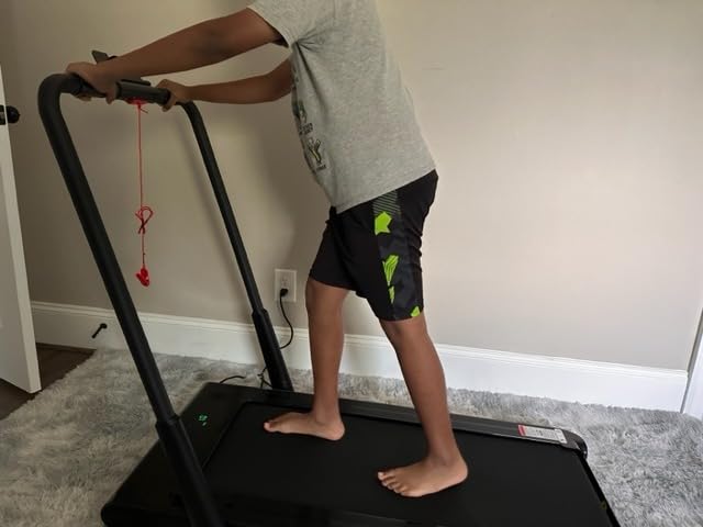 Goplus 2 in 1 Folding Treadmill, 2.25HP Under Desk Electric Superfit Treadmill, Installation-Free with APP Control, Remote Control, Bluetooth Speaker, LED Display, Walking for Home customer photo 2