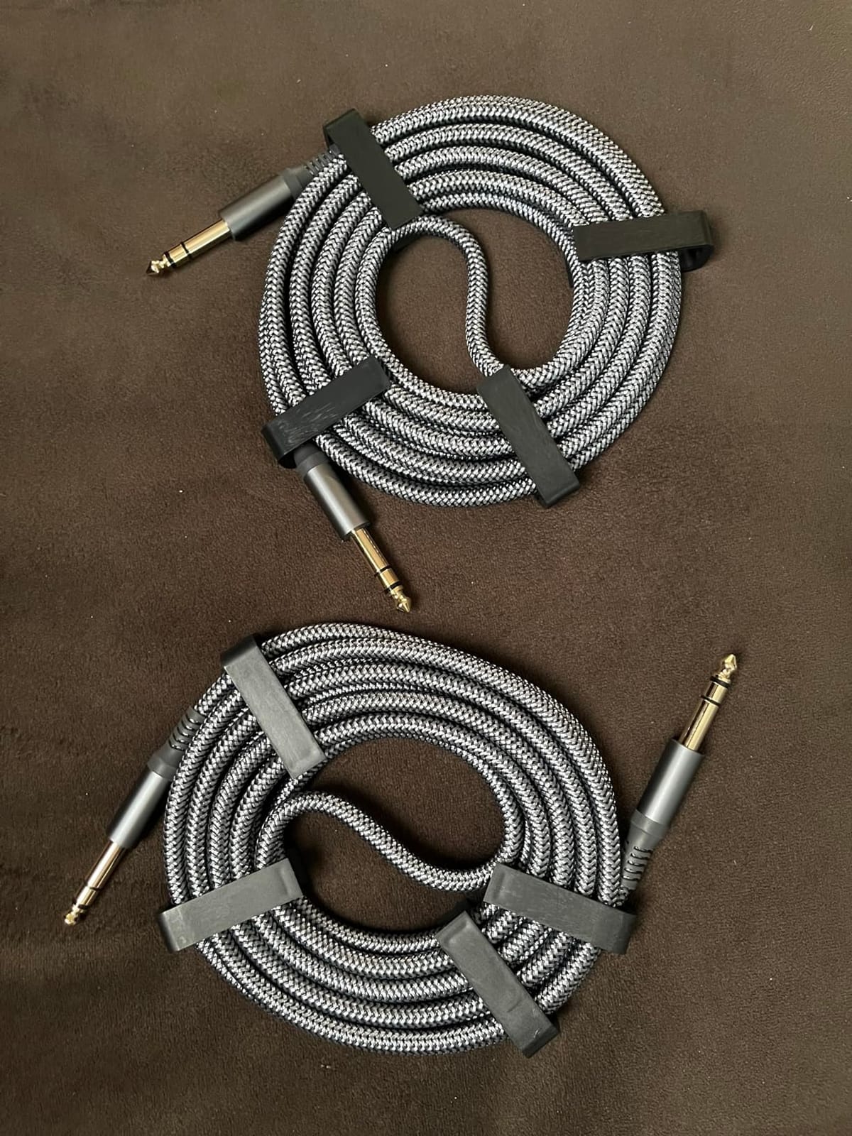 Elebase 1/4 Inch TRS Instrument Cable 10FT 2Pack,6.35mm Male Guitar Cord 3M customer photo 1
