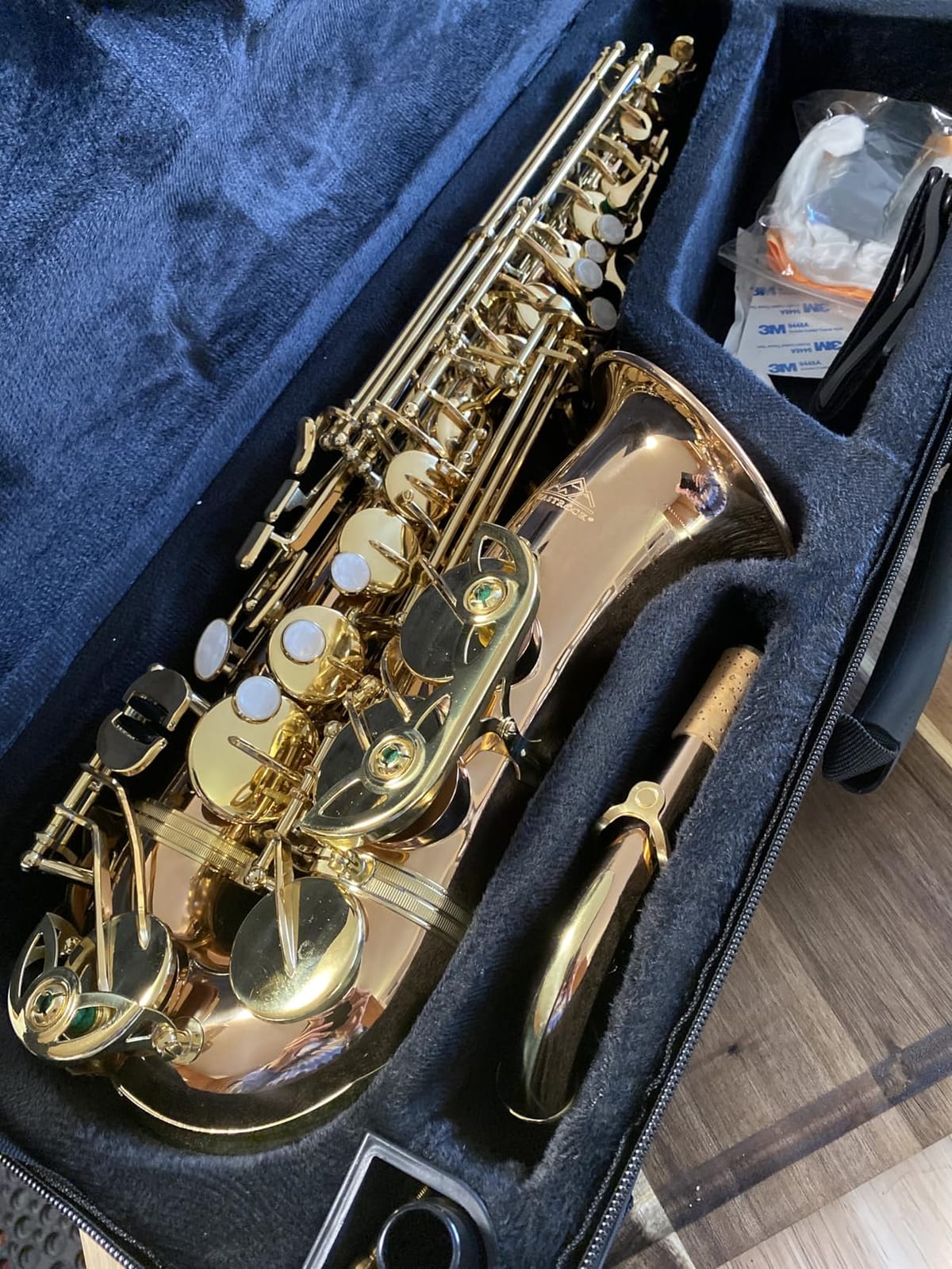 EASTROCK E Flat Alto Saxophone Black Nickel/Gold for Beginners and Students customer photo 2