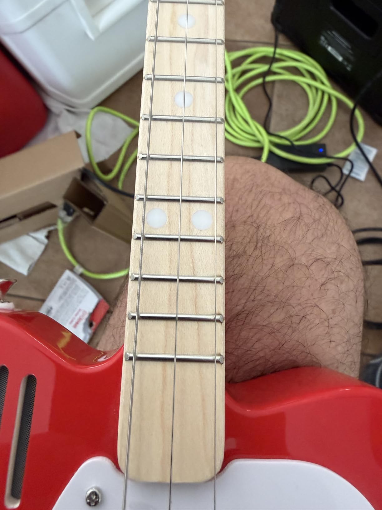 Loog Mini Electric kids Guitar for Beginners built-in Amp Ages 3+ Learning App and Lessons Included customer photo 1
