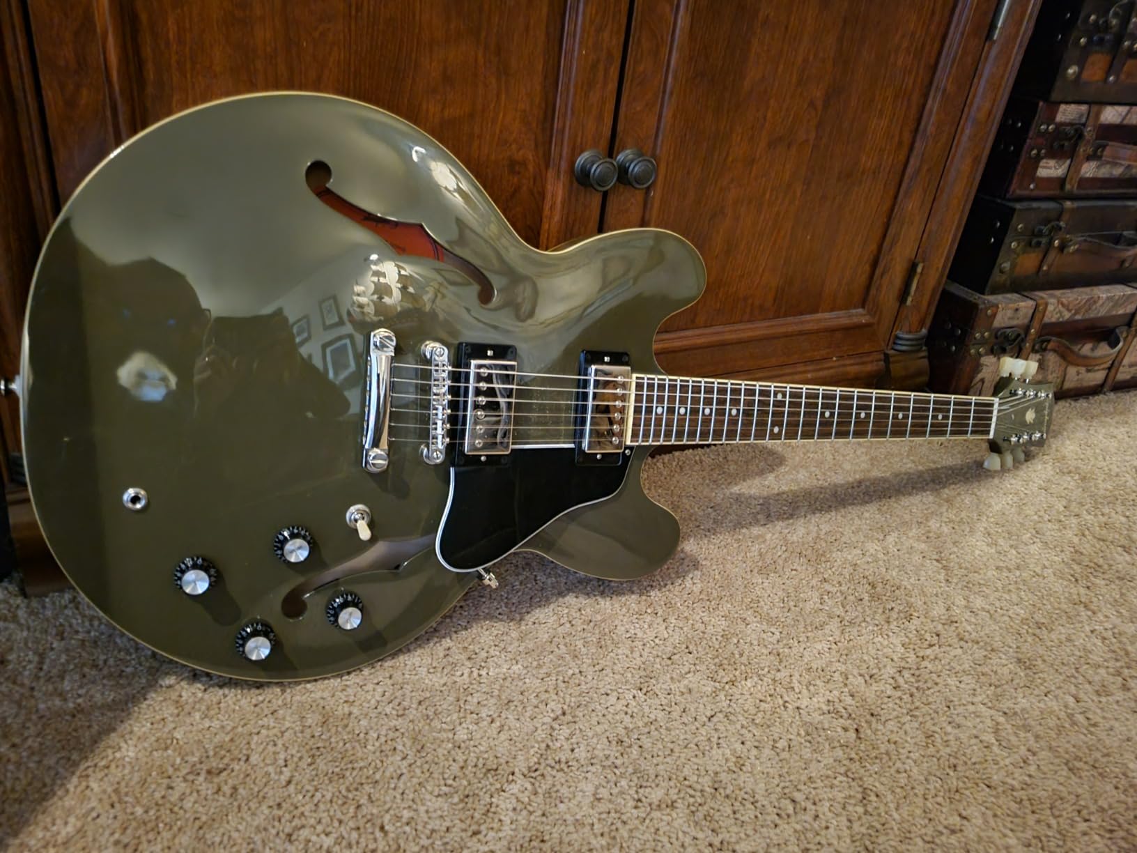 Epiphone ES335 Semi Hollowbody, Cherry customer photo 2