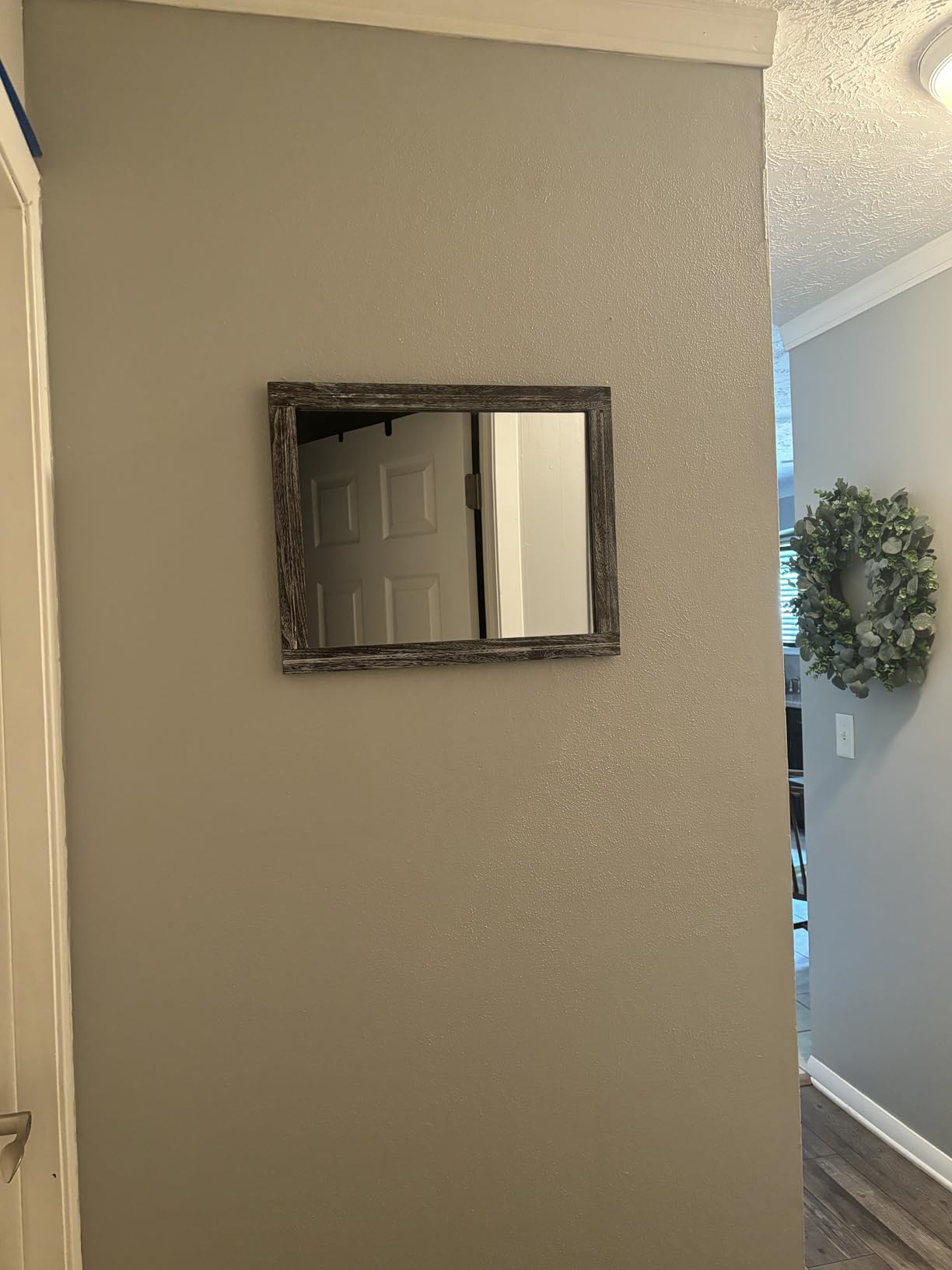 AAZZKANG Wall Mirror Rustic Wood Framed Rectangle Mirrors for Wall 16