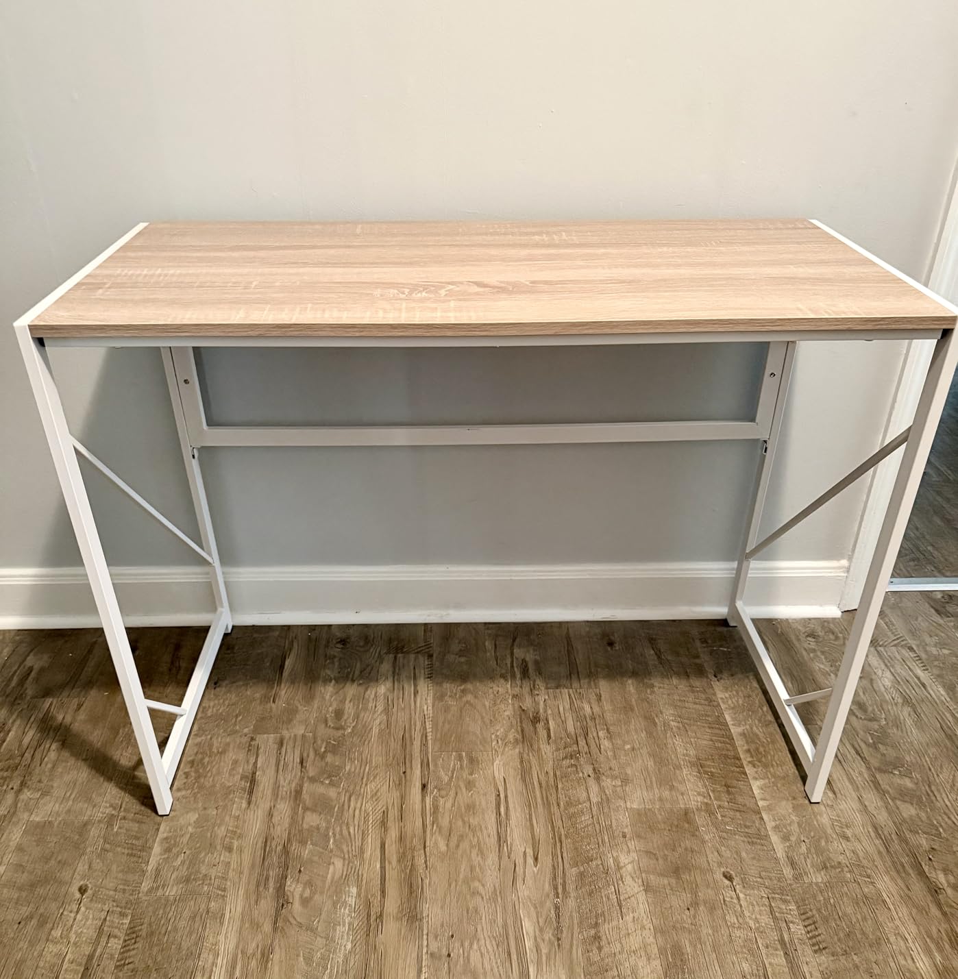 Elephance Folding Desk Writing Computer Desk for Home Office No-Assembly customer photo 2
