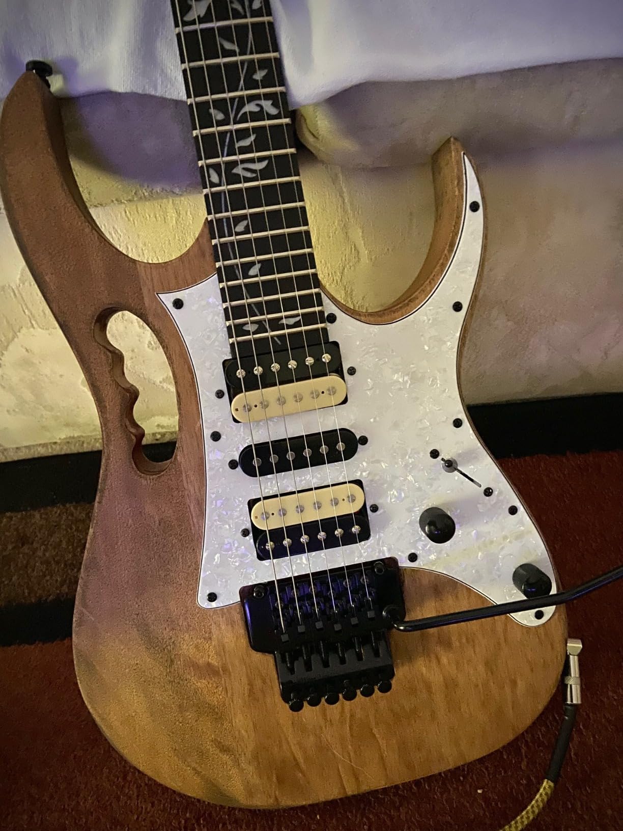 Leo Jaymz DIY Electric Guitar Kits in IBZ Style - Mahogany Body and Maple Neck - All Components Included (7V) customer photo 1