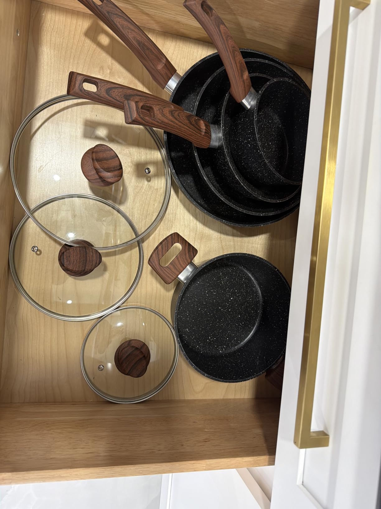 Kitchen Academy Pots and Pans Set Non Stick, 12pcs Induction Cookware customer photo 2