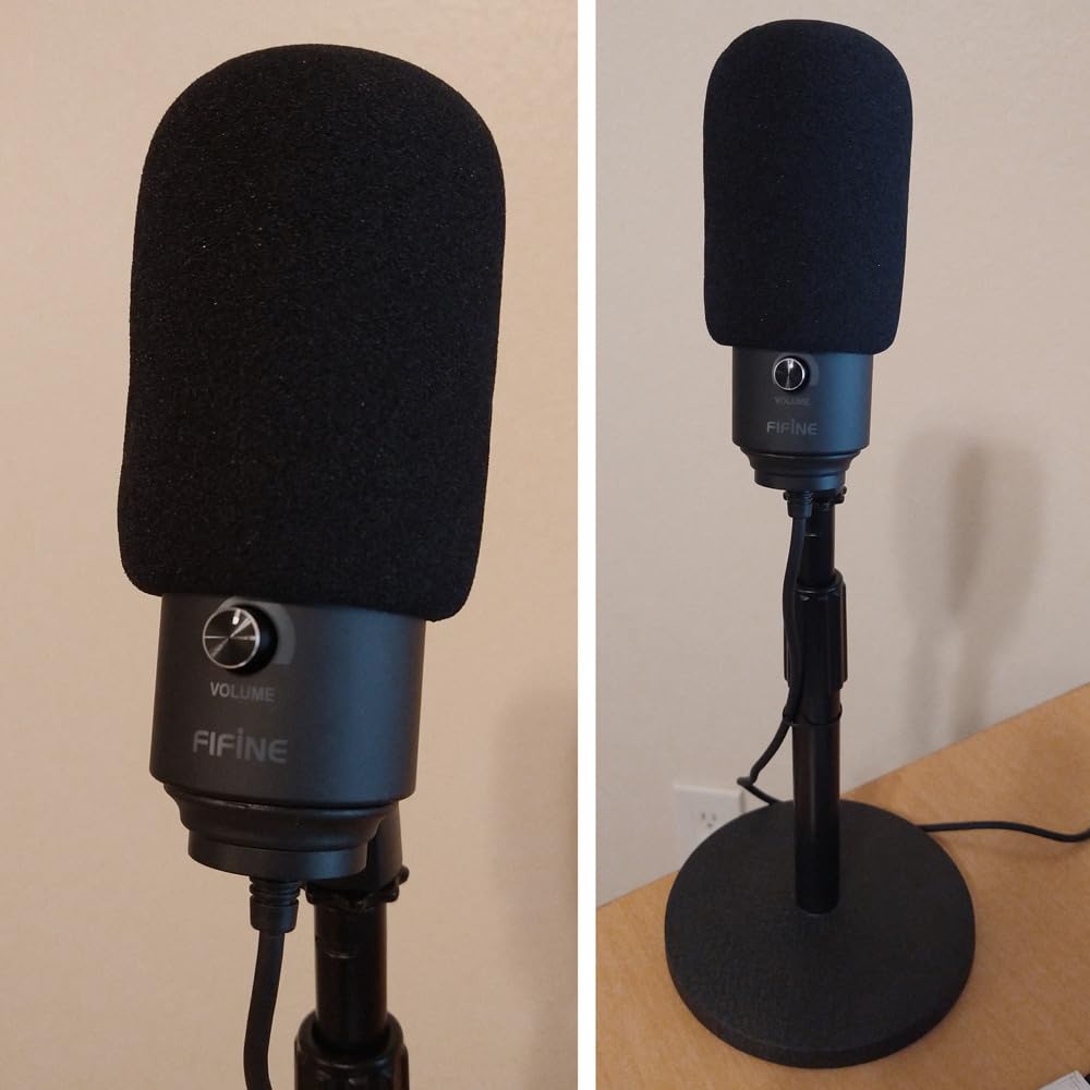 FIFINE K669 Blue USB Computer Microphone for Recording Voice Over customer photo 2