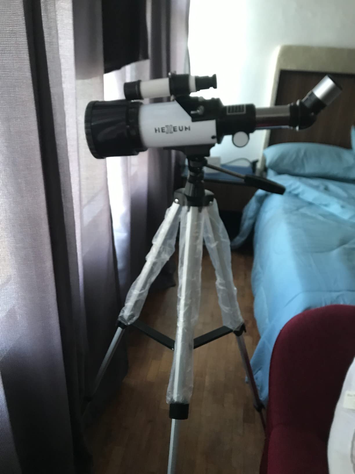 Koolpte Telescope for Kids, 70mm/500mm AZ Refractor for Beginners, White customer photo 1