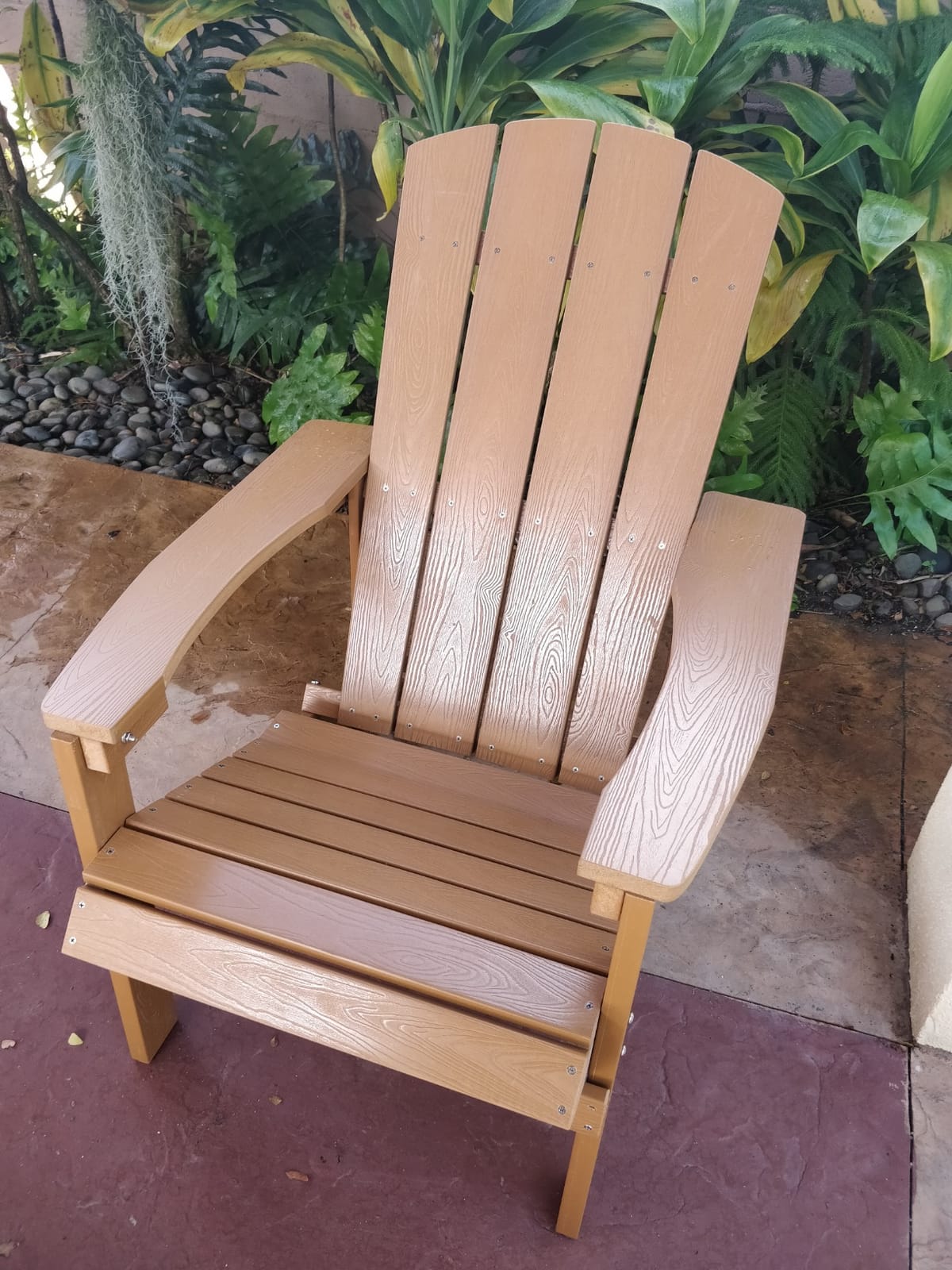 Flash Furniture Charlestown Poly Resin Adirondack Chair - Gray - All Weather - Indoor/Outdoor - Set of 2 customer photo 1