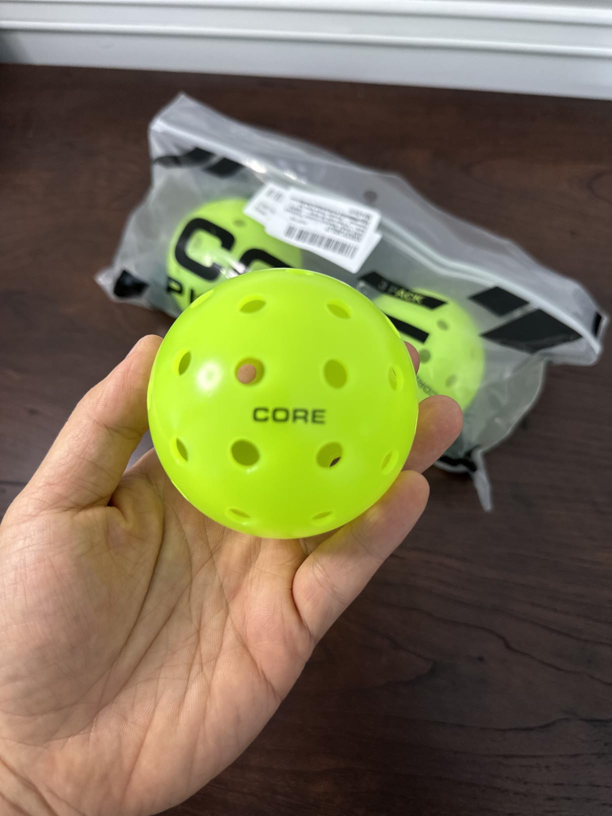 CORE PRO2 Outdoor Pickleball Balls, 40-Hole Design, Textured Lime Green Surface, Consistent Bounce, Stable Flight and Crack-Resistant Construction customer photo 1