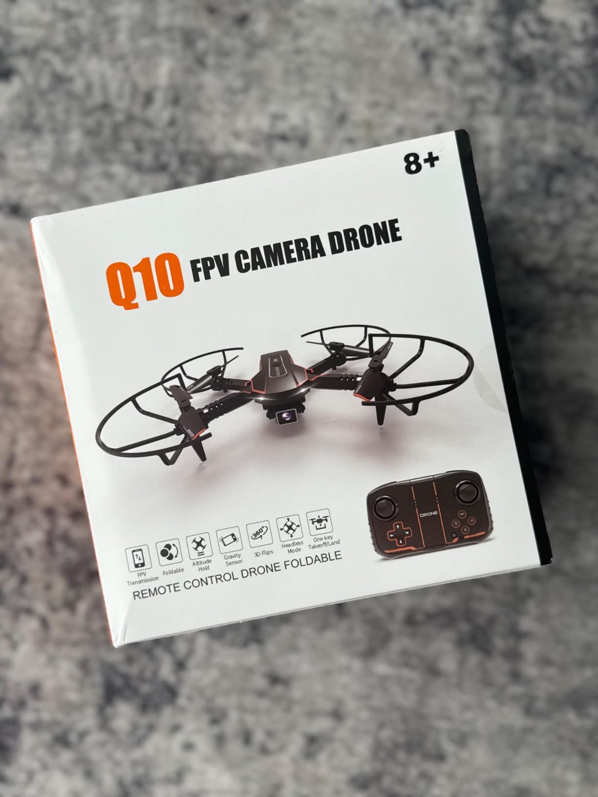 AVIALOGIC Mini Drone with Camera for Kids, Remote Control Helicopter Toys Gifts for Boys Girls, FPV RC Quadcopter with 1080P HD Live Video Camera, Altitude Hold, Gravity Control, 2 Batteries, Black customer photo 1