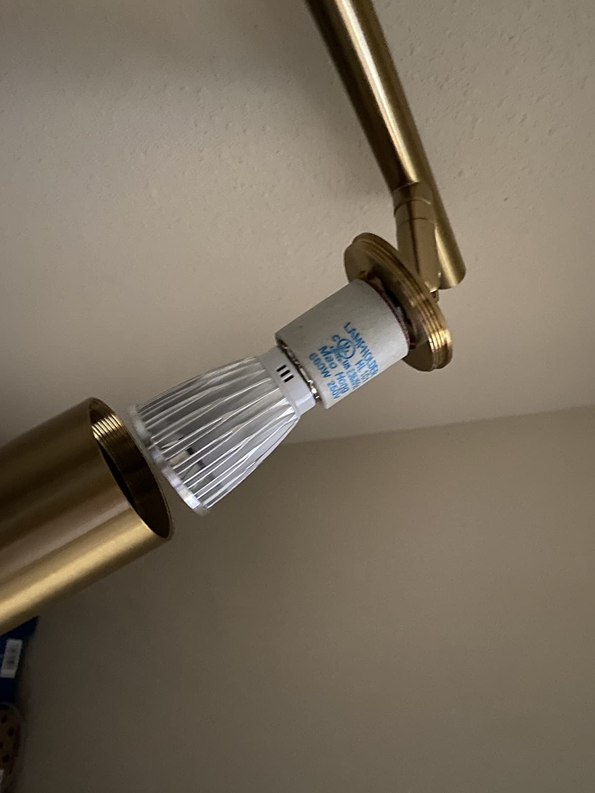KCO Lighting Modern 5-Lights LED Track Lighting Kit Brushed Brass Kitchen Ceiling Spotlights Light Fixture Mid Century Gold Adjustable Flush Mount Ceiling Spot Light (5 Lights) customer photo 1