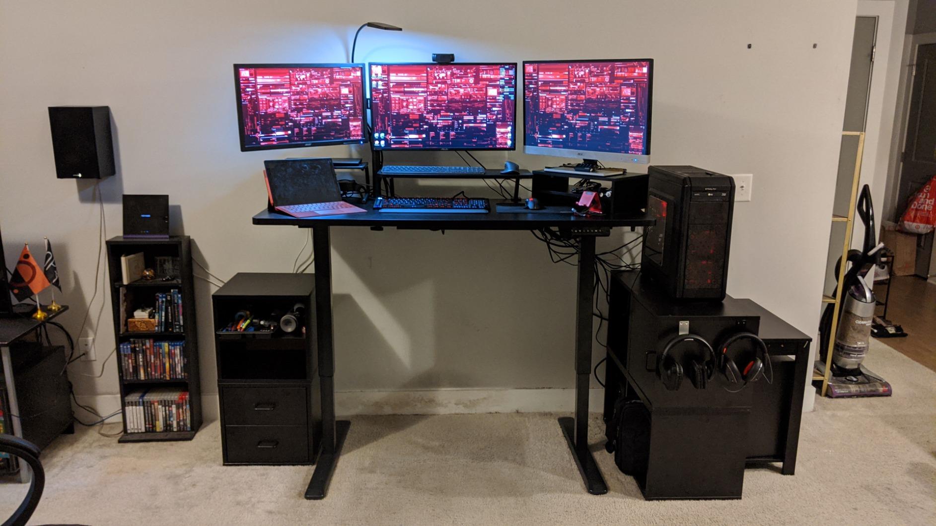 VIVO Black 71 x 30 in Standing Desk, DESK-KIT-1B7B customer photo 2