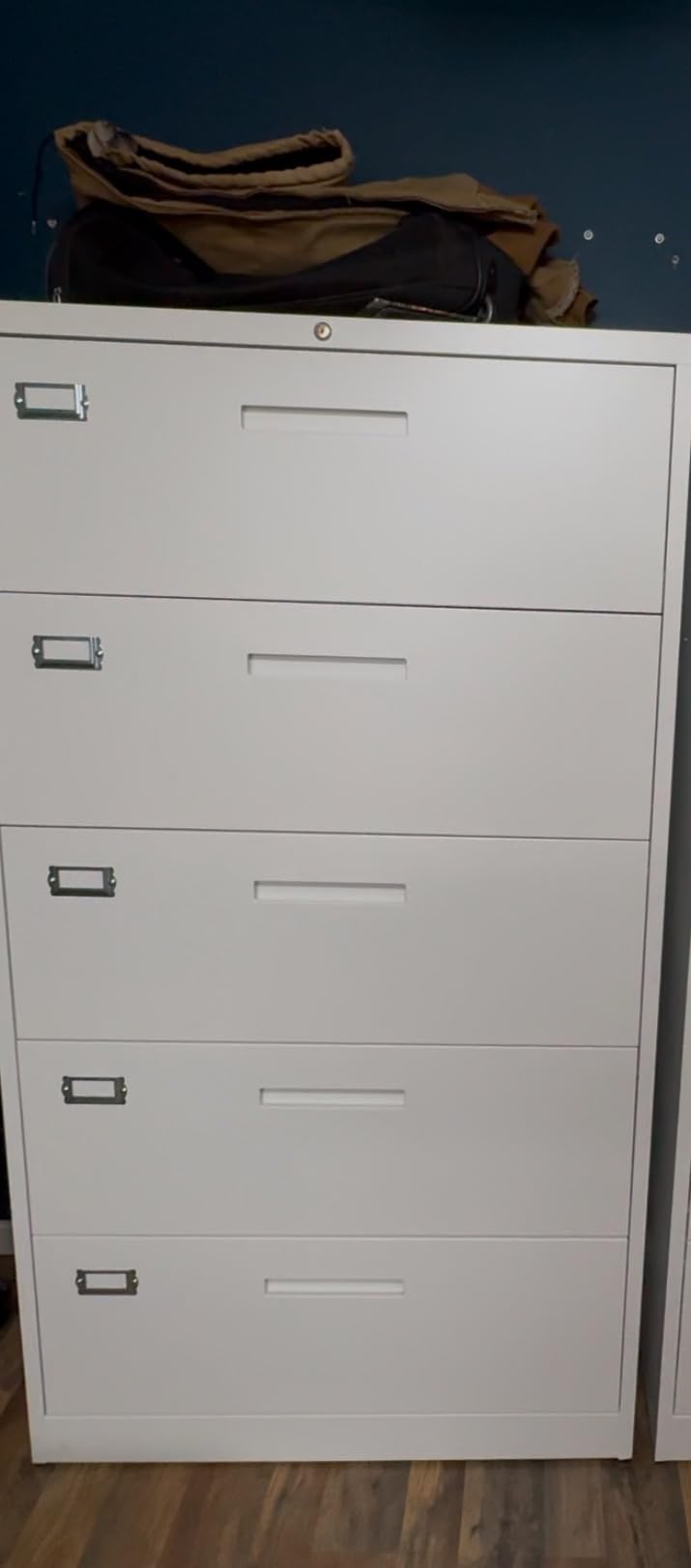 Letaya Lateral 3 Drawer File Cabinets with Lock, Metal Filing Storage Vertical Cabinets,Home Office Furniture for Organization Hanging Letter/Legal/F4/A4(Black) customer photo 2