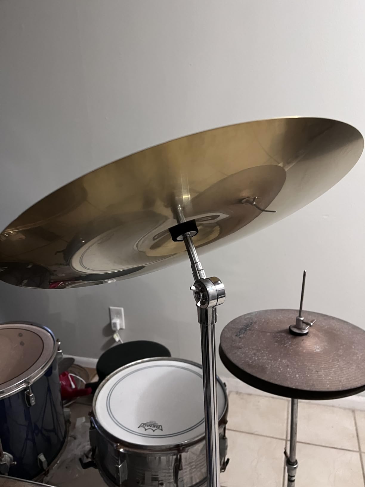 Arborea Hi Hat Cymbals Hero Brilliant Finish Bright Sound 14 Inch Drum High Hat Cymbals For Practice (14