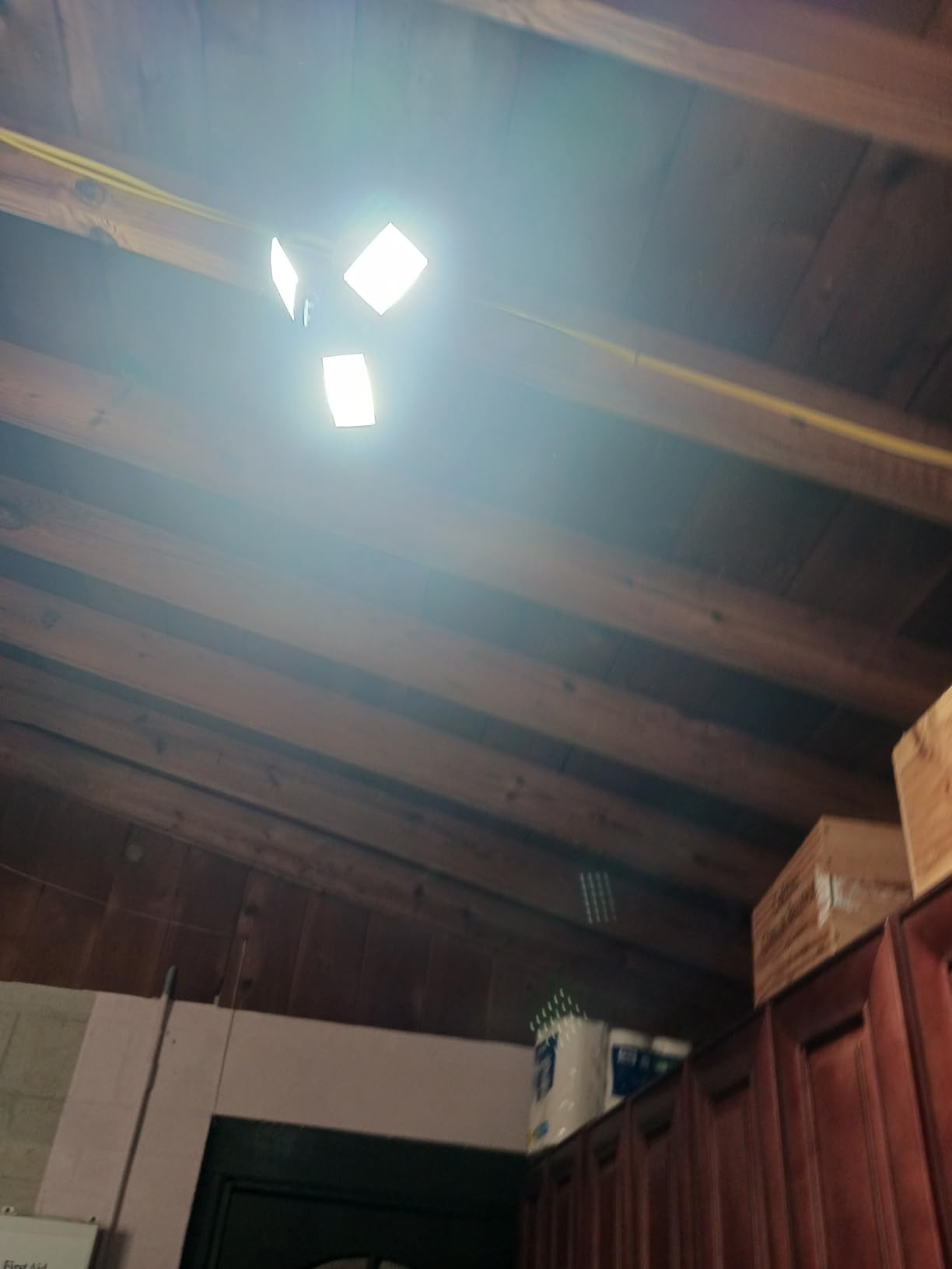 LED Garage Light, 80W 8000 Lumen Ceiling Lights with 3 Adjustable Panels, 6500K Daylight Light Bulb Fixture LED Lights for Garage, Workshop customer photo 1