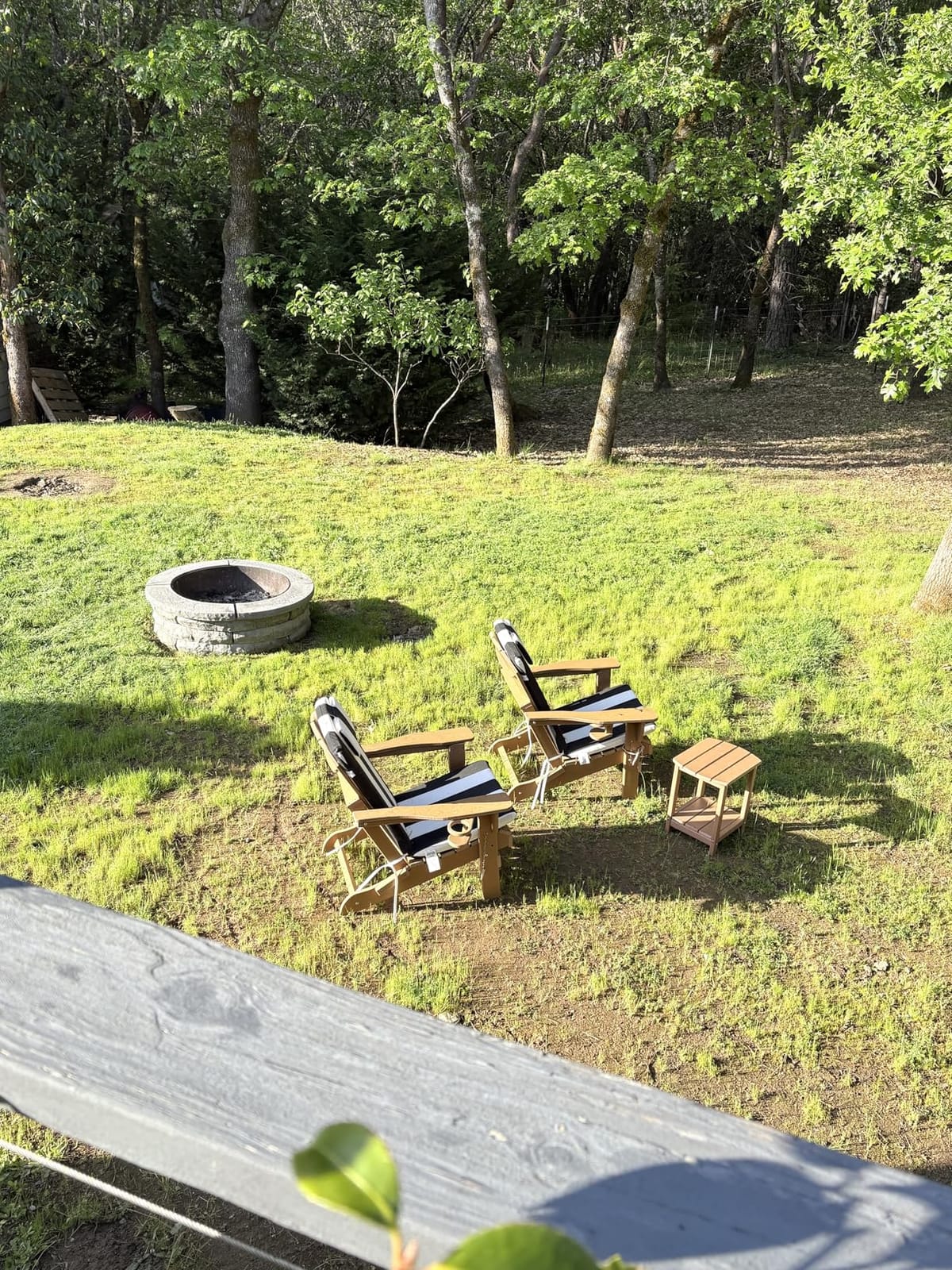 nalone Folding Adirondack Chairs Set of 2 with Cushion with Cup Holder, HDPE Plastic Oversized Patio Chair Weather Resistant, Used in Outdoor, Fire Pit, Deck, Garden, Campfire Chairs (White) customer photo 1