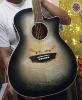 Washburn Deep Forest Burl ACE Acoustic Electric Guitar, Black Fade (DFBACEB) customer photo 1