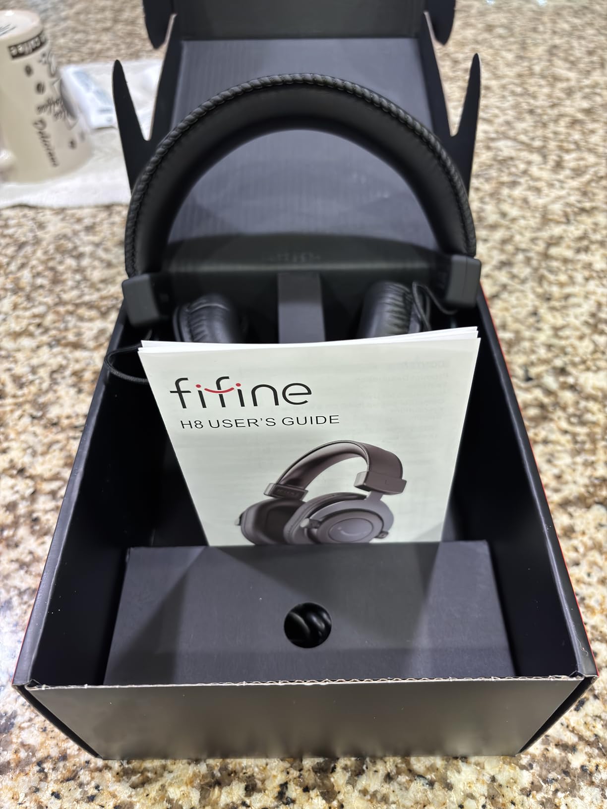 FIFINE HD8 Wired Studio Monitor Headphone, Detachable 3.5mm/6.35mm Cables | Podcast Headphones with 50mm Drivers, Closed-back, 50mm Drivers, Passive Noise Canceling, Lightweight, for PC/Mixer/Amplifier customer photo 2