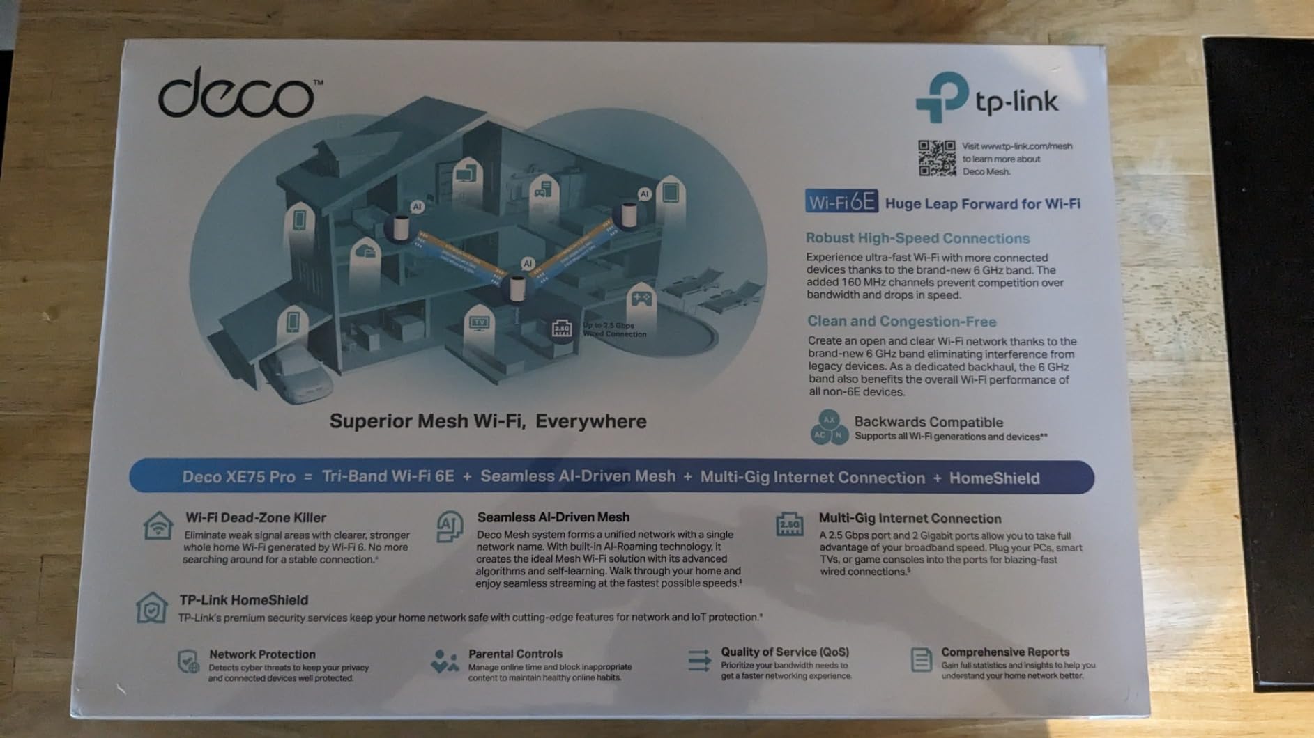 TP-Link Deco XE75 Pro AXE5400 Tri-Band WiFi 6E Mesh System (3-Pack) customer photo 1