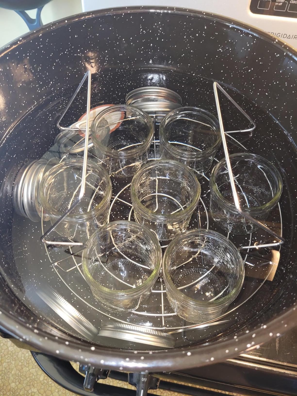 Canning Supplies-24 Qt. Water Bath Canning Pot with Rack & Lid -Starter Kits Set for Beginners - Stainless Steel Water Bath Canner Kit & Rack-Rack, XL Ladle, Measuring Cups, Kitchen Funnel by Supa Ant customer photo 1