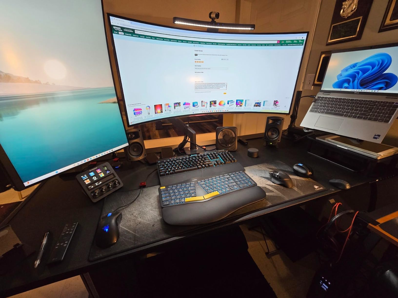 Nulea Ergonomic Split Keyboard Wireless with Wrist Rest 7 Color Backlight customer photo 1