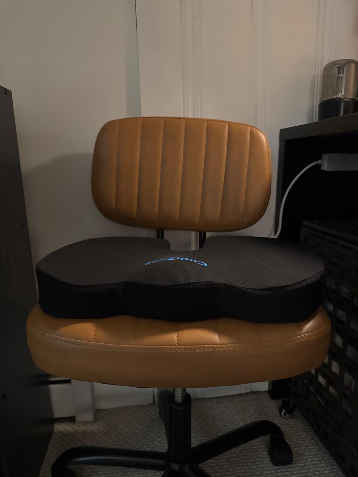 CushZone Seat Cushion Memory Foam Chair Pad for Office & Car, Black customer photo 2