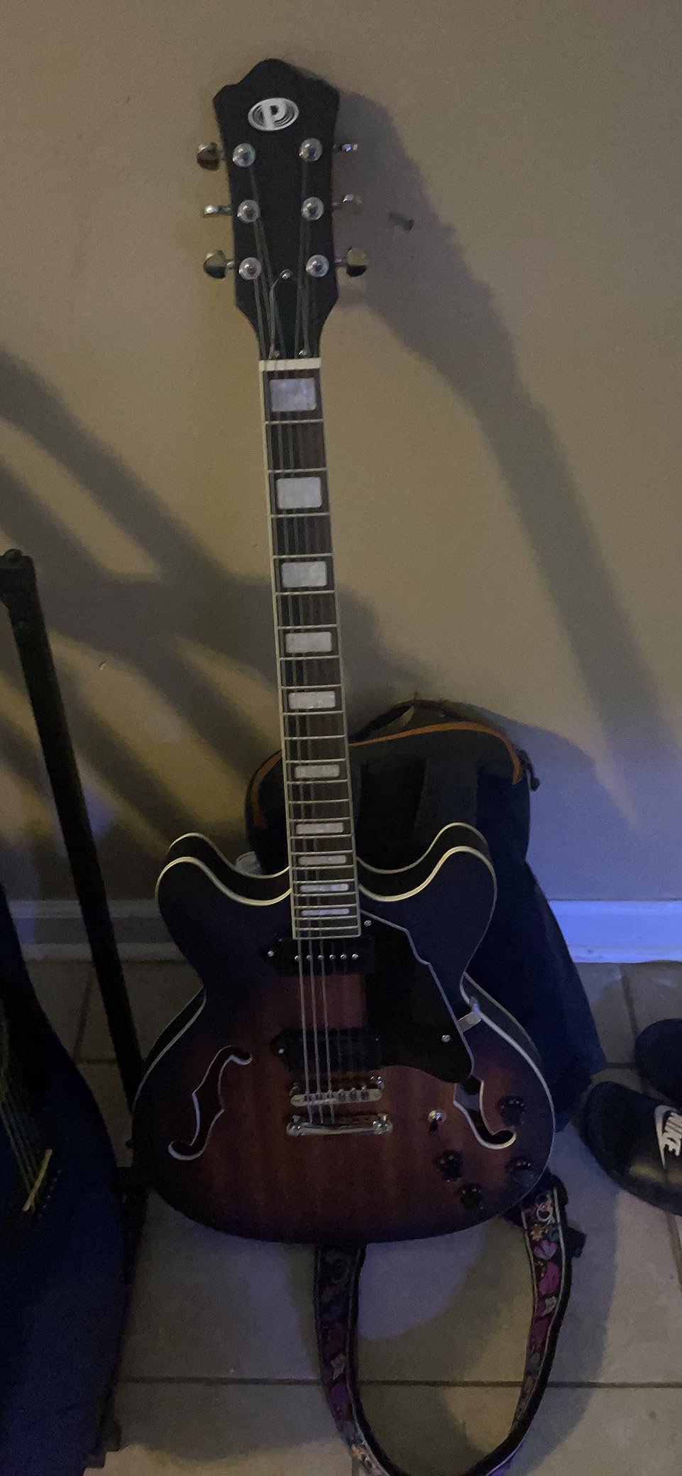 Pyle, Semi Hollow Electric Guitar ,Electric Guitar Kit ,Jazz Style, 6 String w/ Gig Bag and Accessories, Full Size - 41.8 customer photo 1