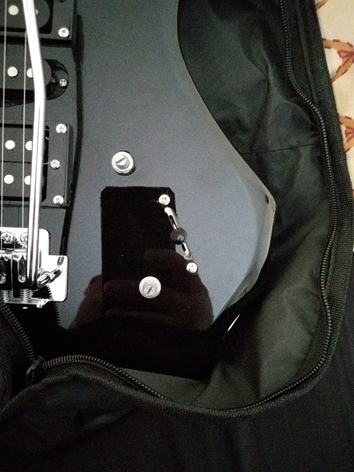 Ktaxon Burning Fire Design Electric Guitar Kit with Amplifier, Black customer photo 2