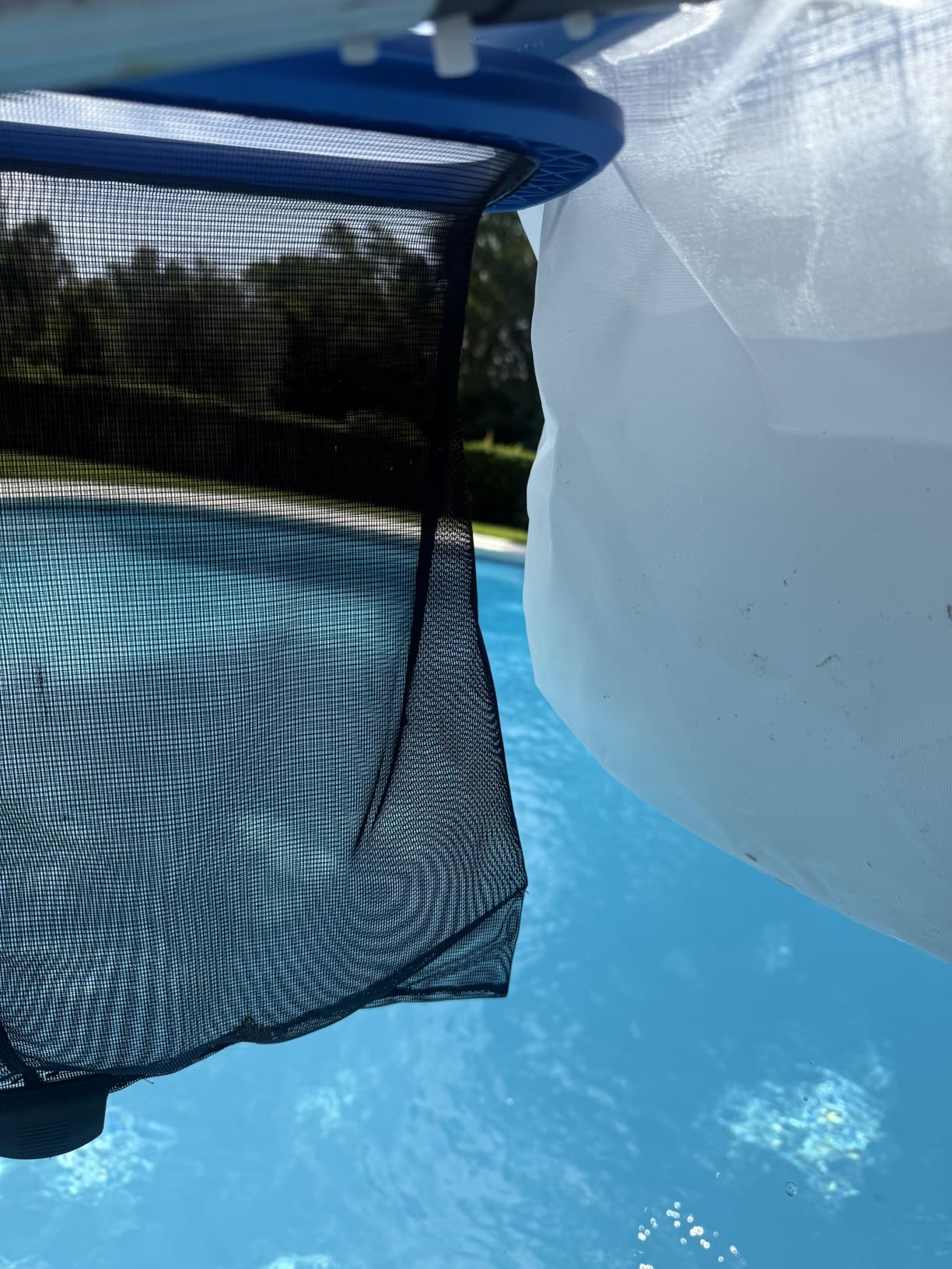 TidyMister Pool Skimmer Net with Self-Repair Fine Nylon Mesh Bag, Pool Leaf Rake for Above Ground Pools & In-ground Pools, Pool Nets for Cleaning - Original Series(No Pole) customer photo 1