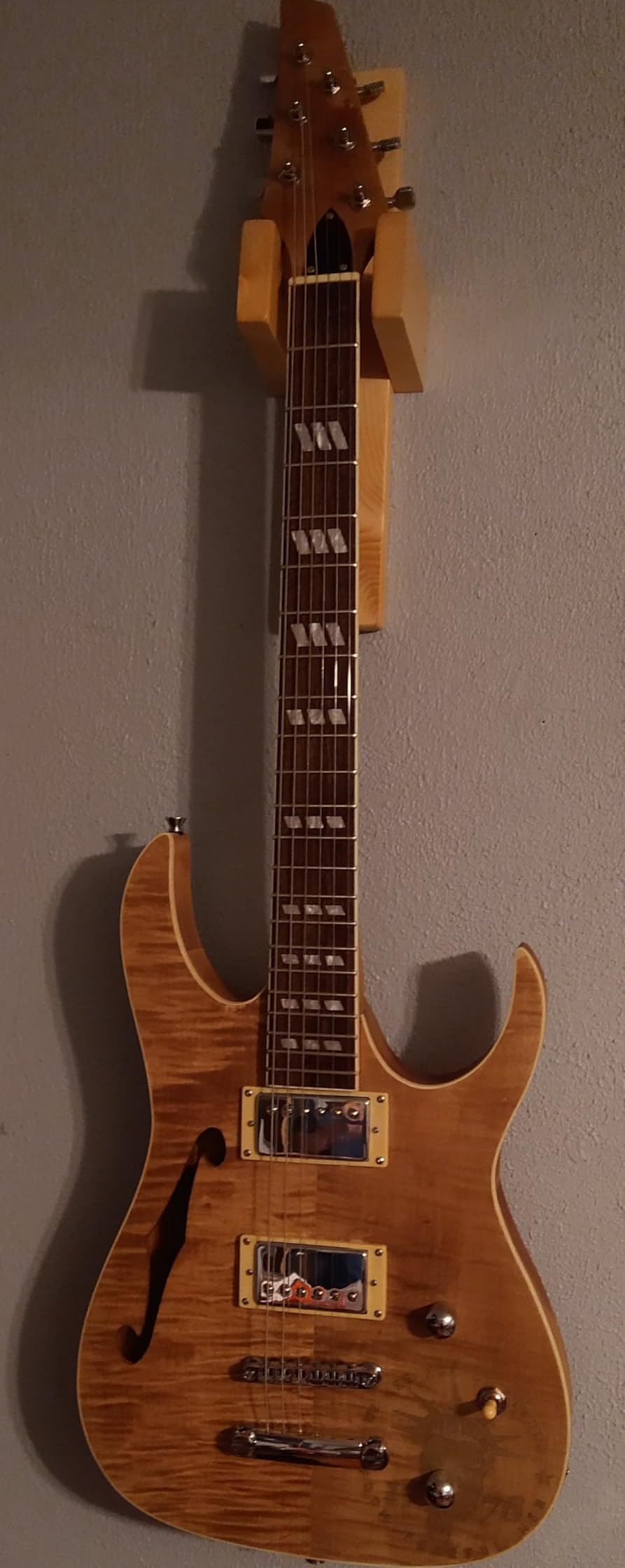 DIY Electric Guitar Kit Beginner Kit Basswood Body with F-hole customer photo 1